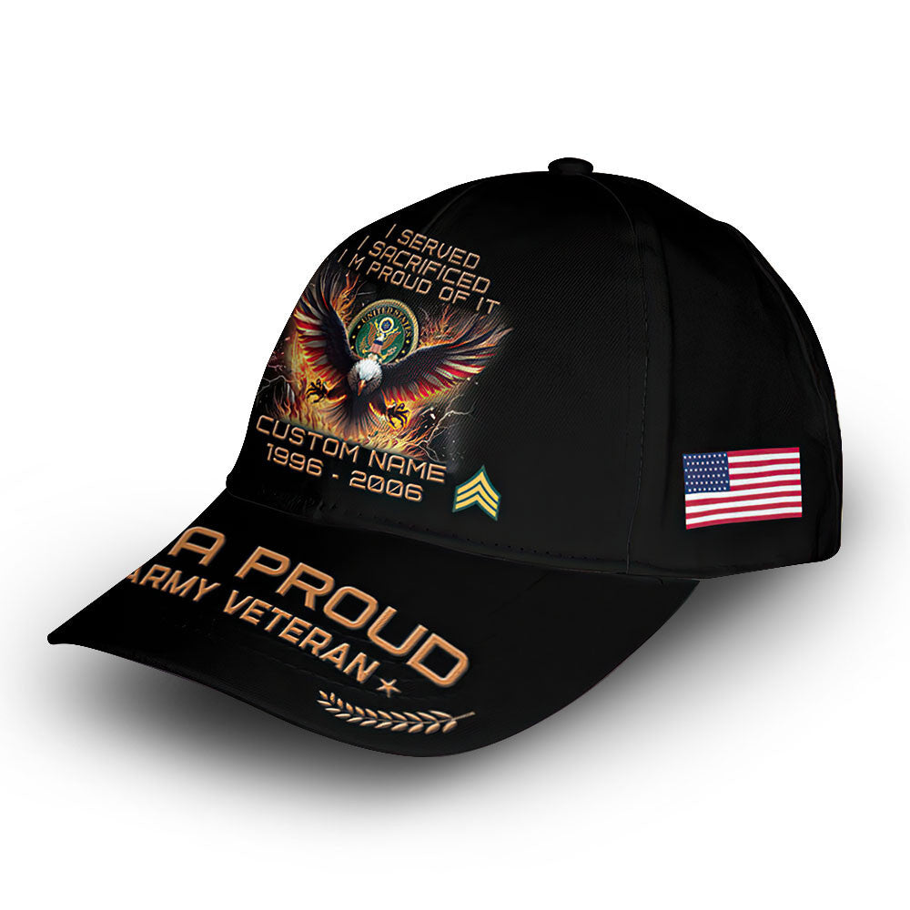 Premium Custom US Army Cap VPVC010801, Gifts For Army Veteran, Best Gifts On Father's Day, Armed Forces Day, Independence Day, Veterans Day.
