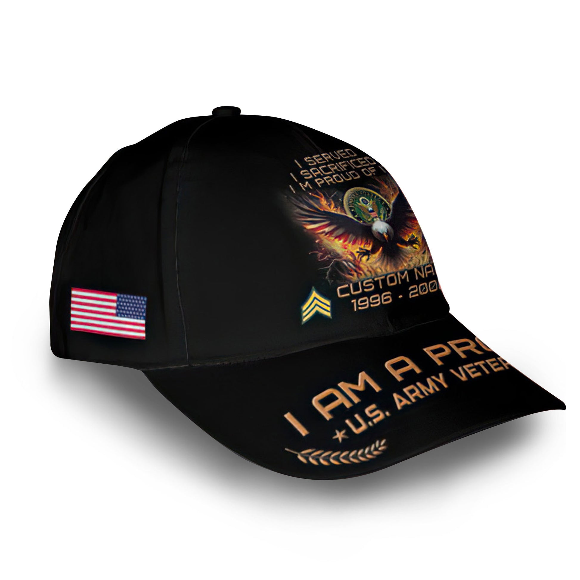 Premium Custom US Army Cap VPVC010801, Gifts For Army Veteran, Best Gifts On Father's Day, Armed Forces Day, Independence Day, Veterans Day.