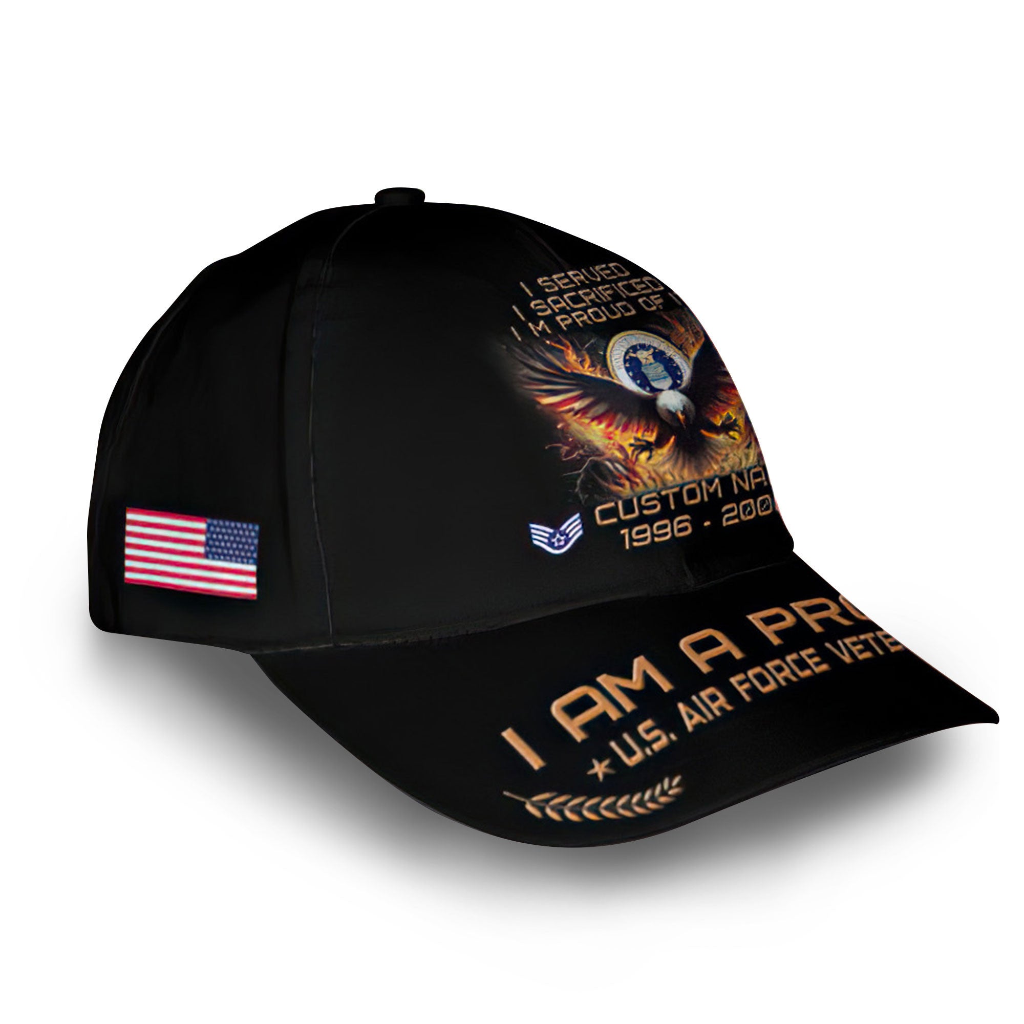 Premium Custom USAF Cap VPVC010804, Gifts For Air Force Veteran, Best Gifts On Father's Day, Armed Forces Day, Independence Day, Veterans Day.