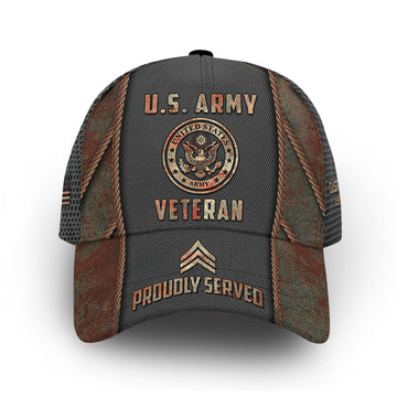 Premium Custom US Army Cap VPVC010901, Gifts For Army Veteran, Best Gifts On Father's Day, Armed Forces Day, Independence Day, Veterans Day.