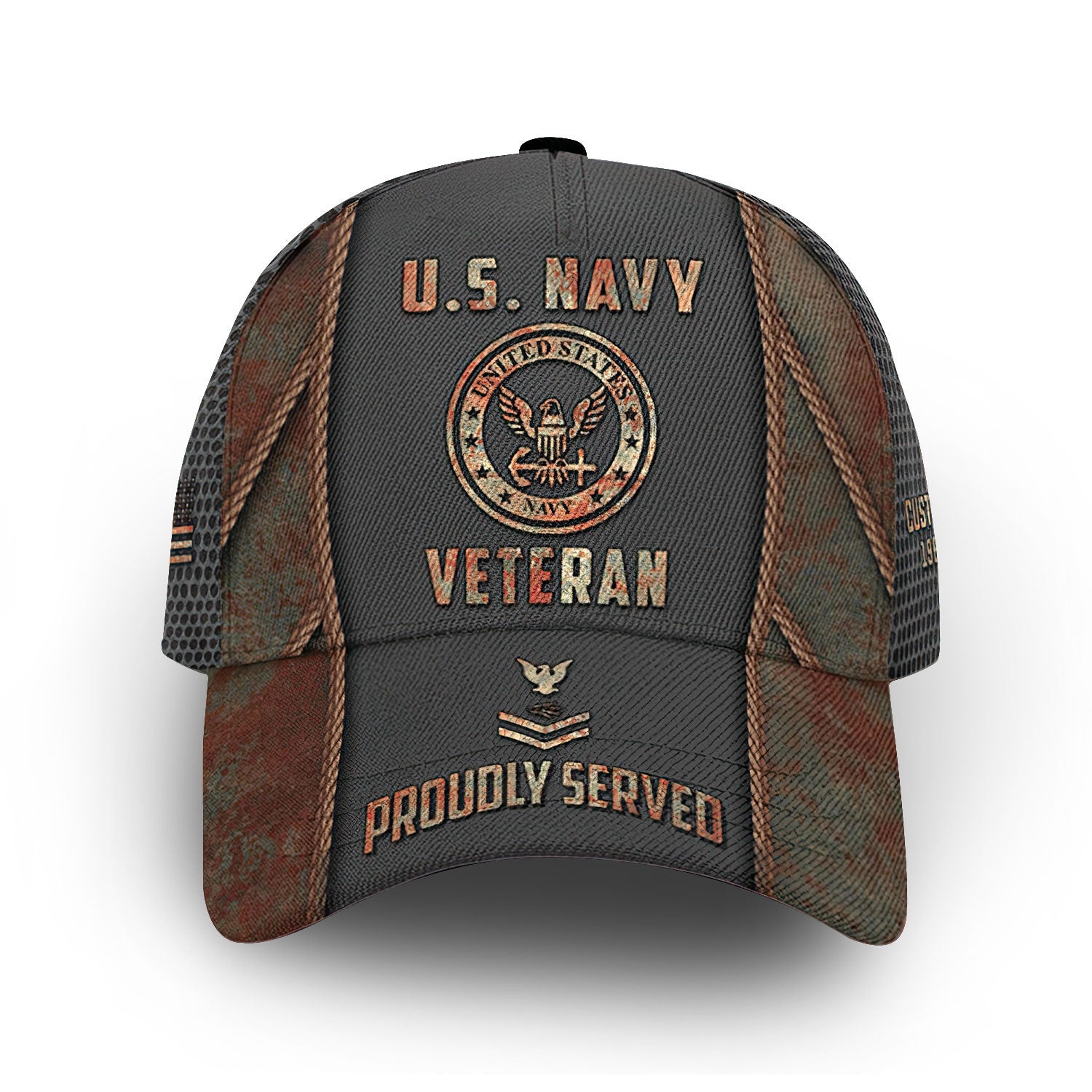 Premium Custom US Navy Cap VPVC010902, Gifts For Navy Veteran, Best Gifts On Father's Day, Armed Forces Day, Independence Day, Veterans Day.