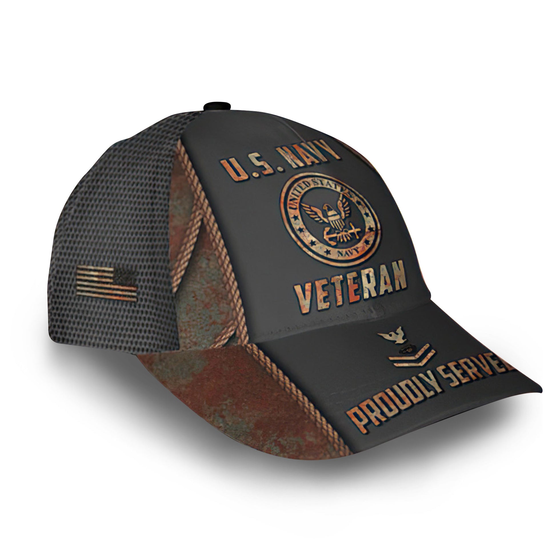 Premium Custom US Navy Cap VPVC010902, Gifts For Navy Veteran, Best Gifts On Father's Day, Armed Forces Day, Independence Day, Veterans Day.