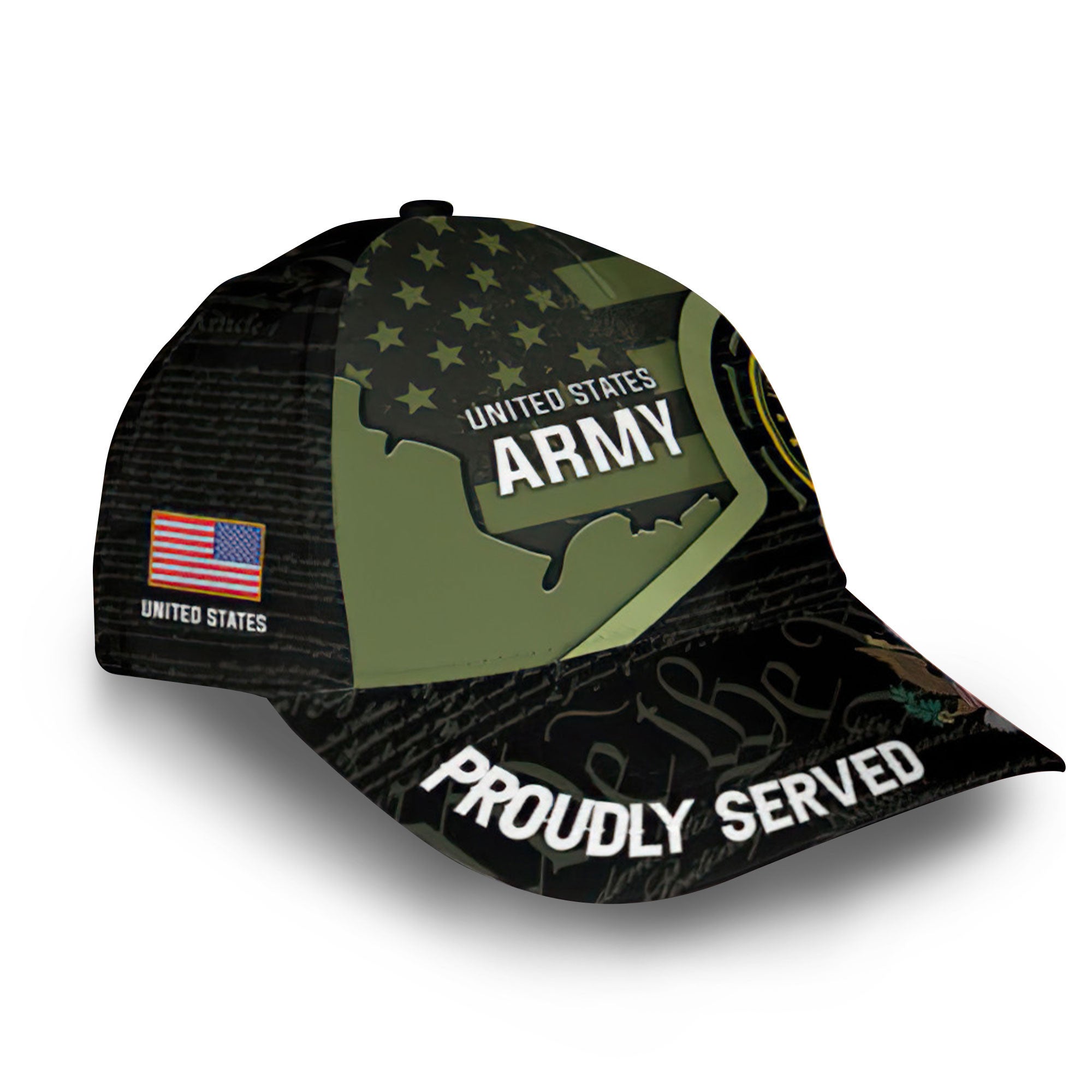 Premium Custom US Army Cap VPVC011001, Gifts For Army Veteran, Gifts For Dad, For Husband, Best Gifts On Father's Day, Armed Forces Day, Independence Day, Veterans Day.