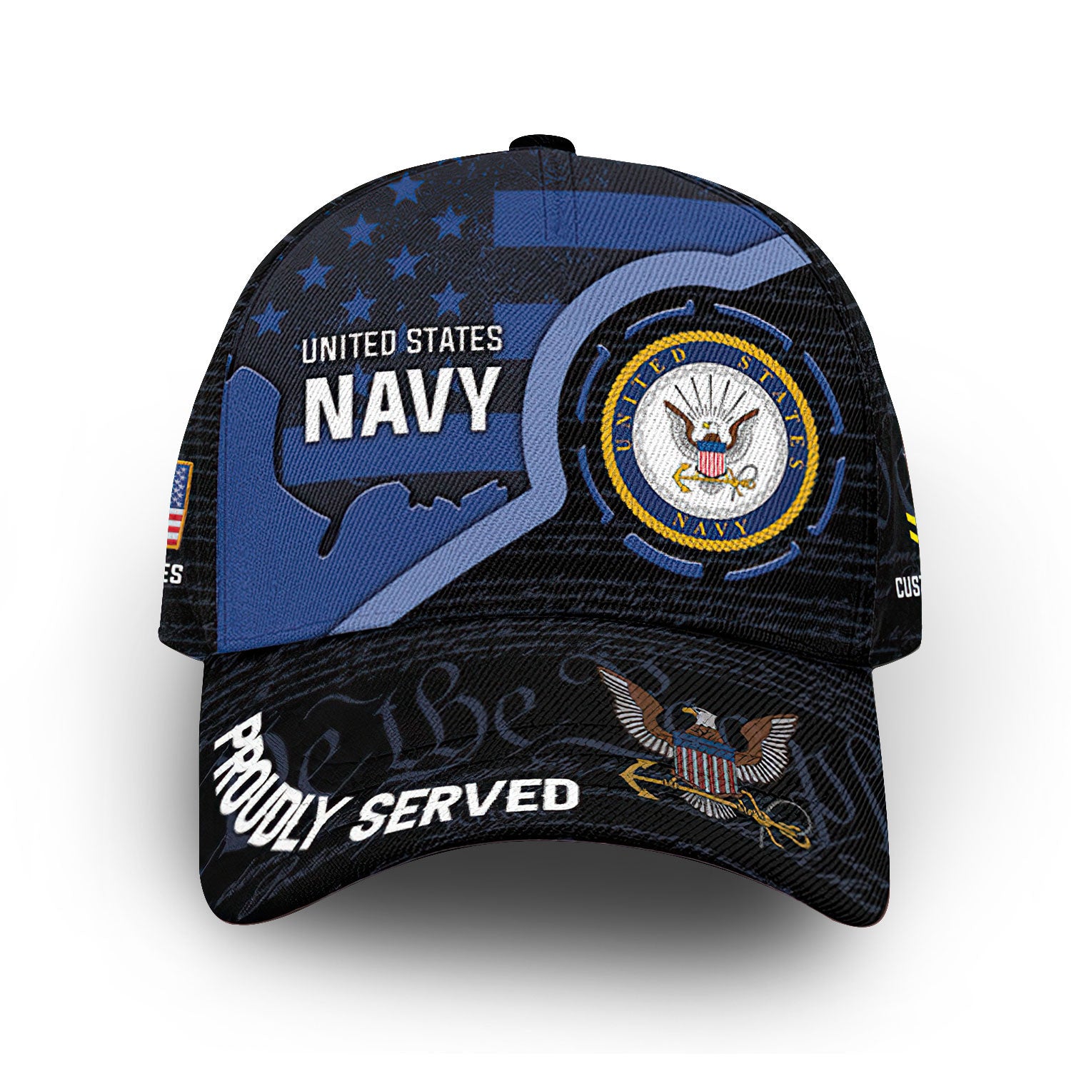 Premium Custom US Navy Cap VPVC011002, Gifts For Navy Veteran, Gifts For Dad, For Husband, Best Gifts On Father's Day, Armed Forces Day, Independence Day, Veterans Day.
