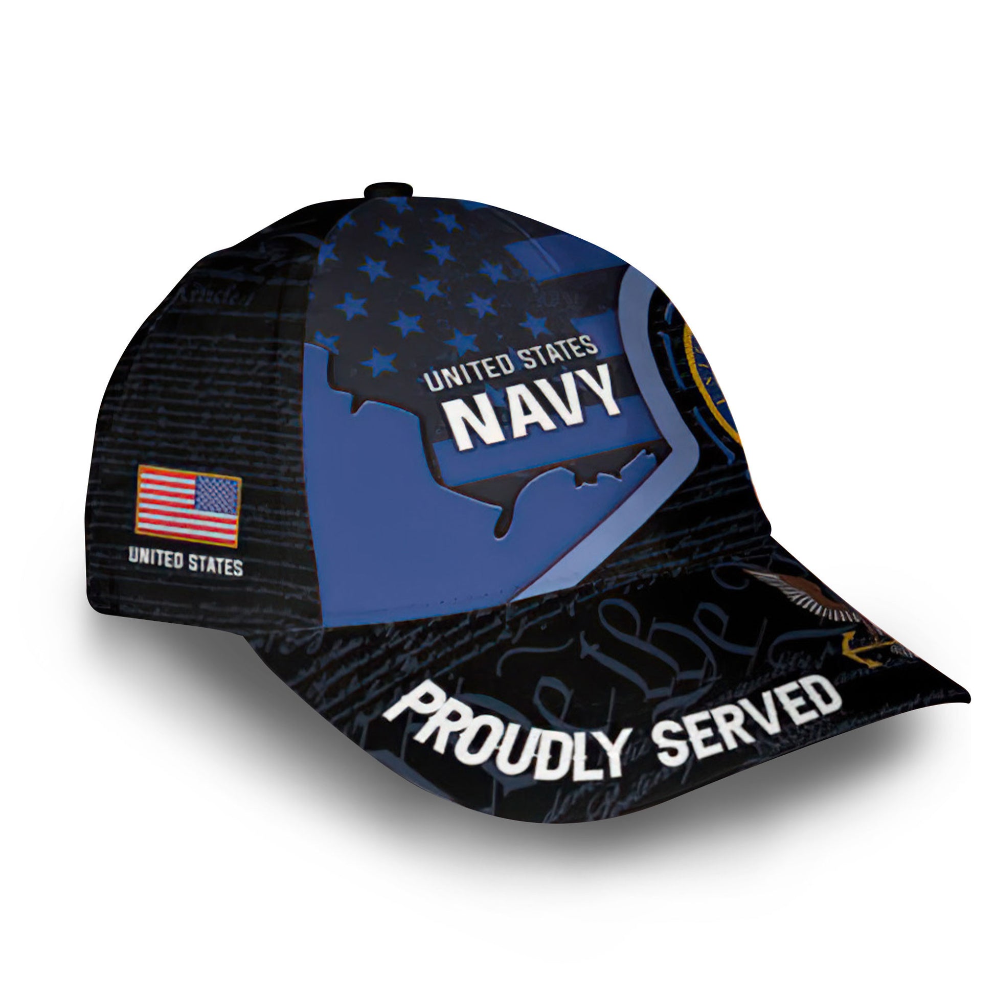 Premium Custom US Navy Cap VPVC011002, Gifts For Navy Veteran, Gifts For Dad, For Husband, Best Gifts On Father's Day, Armed Forces Day, Independence Day, Veterans Day.