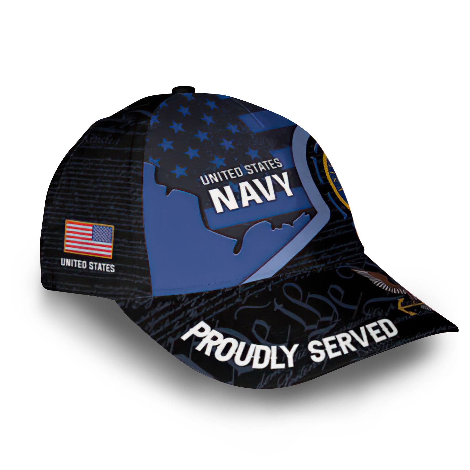 Premium Custom US Navy Cap VPVC011002, Gifts For Navy Veteran, Gifts For Dad, For Husband, Best Gifts On Father's Day, Armed Forces Day, Independence Day, Veterans Day.