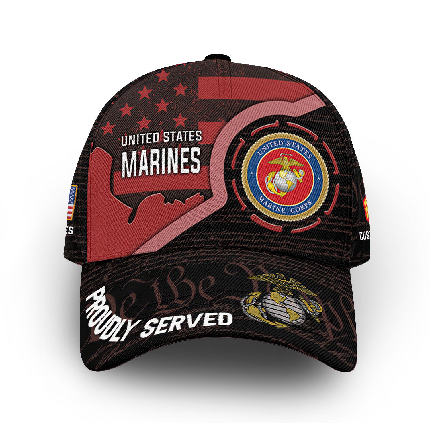Premium Custom USMC Cap VPVC011003, Gifts For Marine Veteran, Gifts For Dad, For Husband, Best Gifts On Father's Day, Armed Forces Day, Independence Day, Veterans Day.