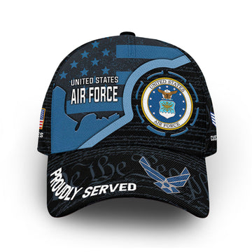 Premium Custom USAF Cap VPVC011004, Gifts For Air Force Veteran, Gifts For Dad, For Husband, Best Gifts On Father's Day, Armed Forces Day, Independence Day, Veterans Day.
