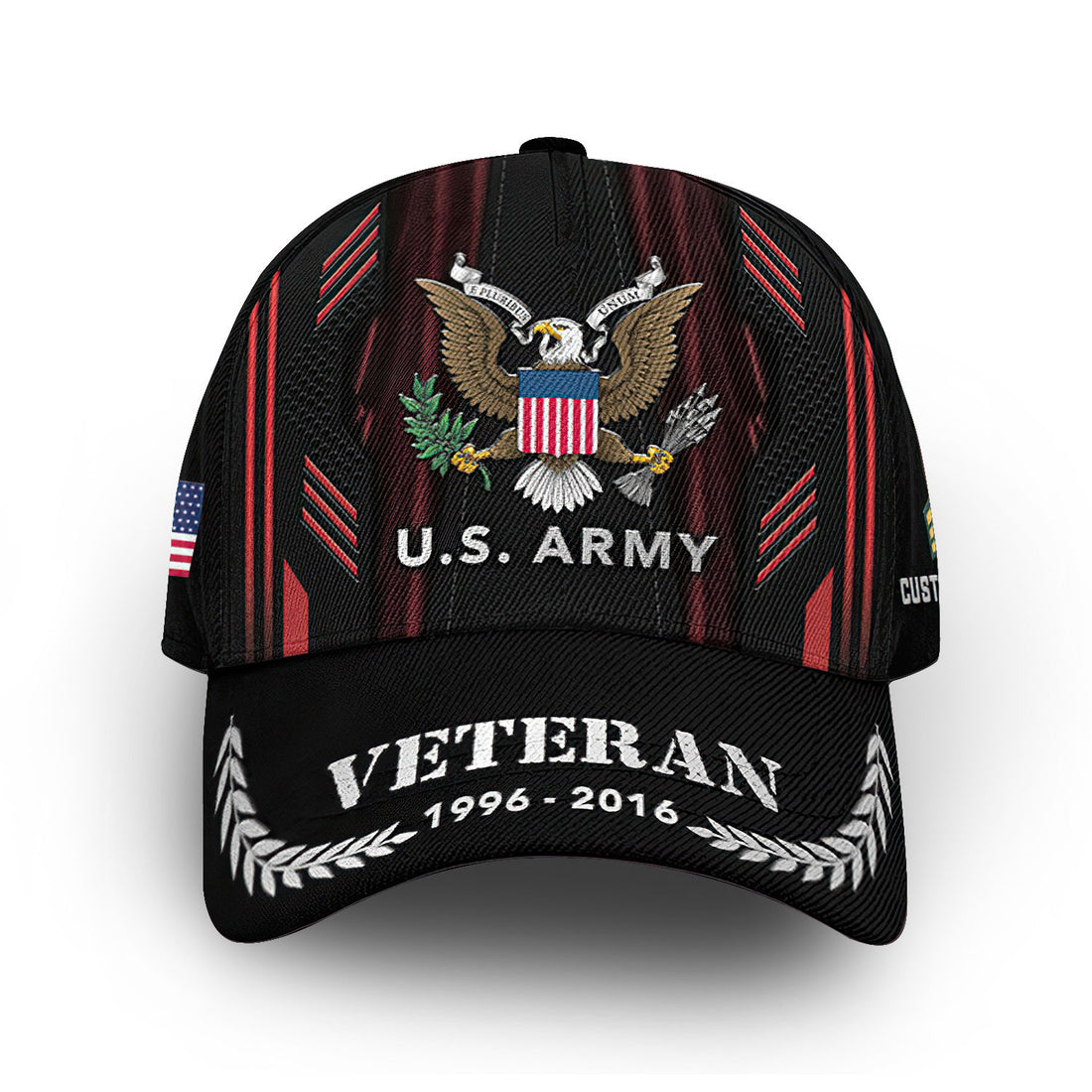 Premium US Army Cap VPVC011101, Custom Name, Rank, Year, Gifts For Army Veteran, Best Gifts On Father's Day, Armed Forces Day, Independence Day, Veterans Day.