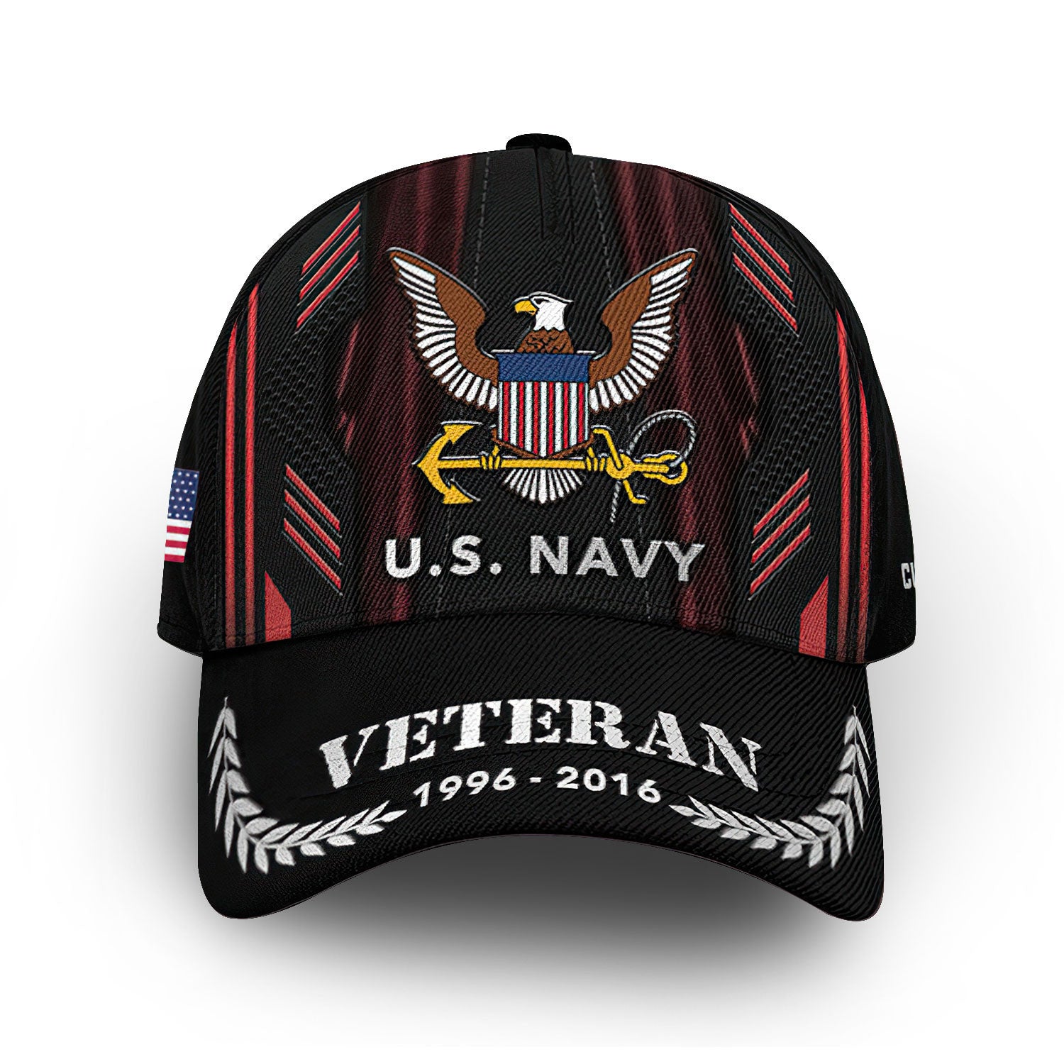Premium US Navy Cap VPVC011102, Custom Name, Rank, Year, Gifts For Navy Veteran, Best Gifts On Father's Day, Armed Forces Day, Independence Day, Veterans Day.