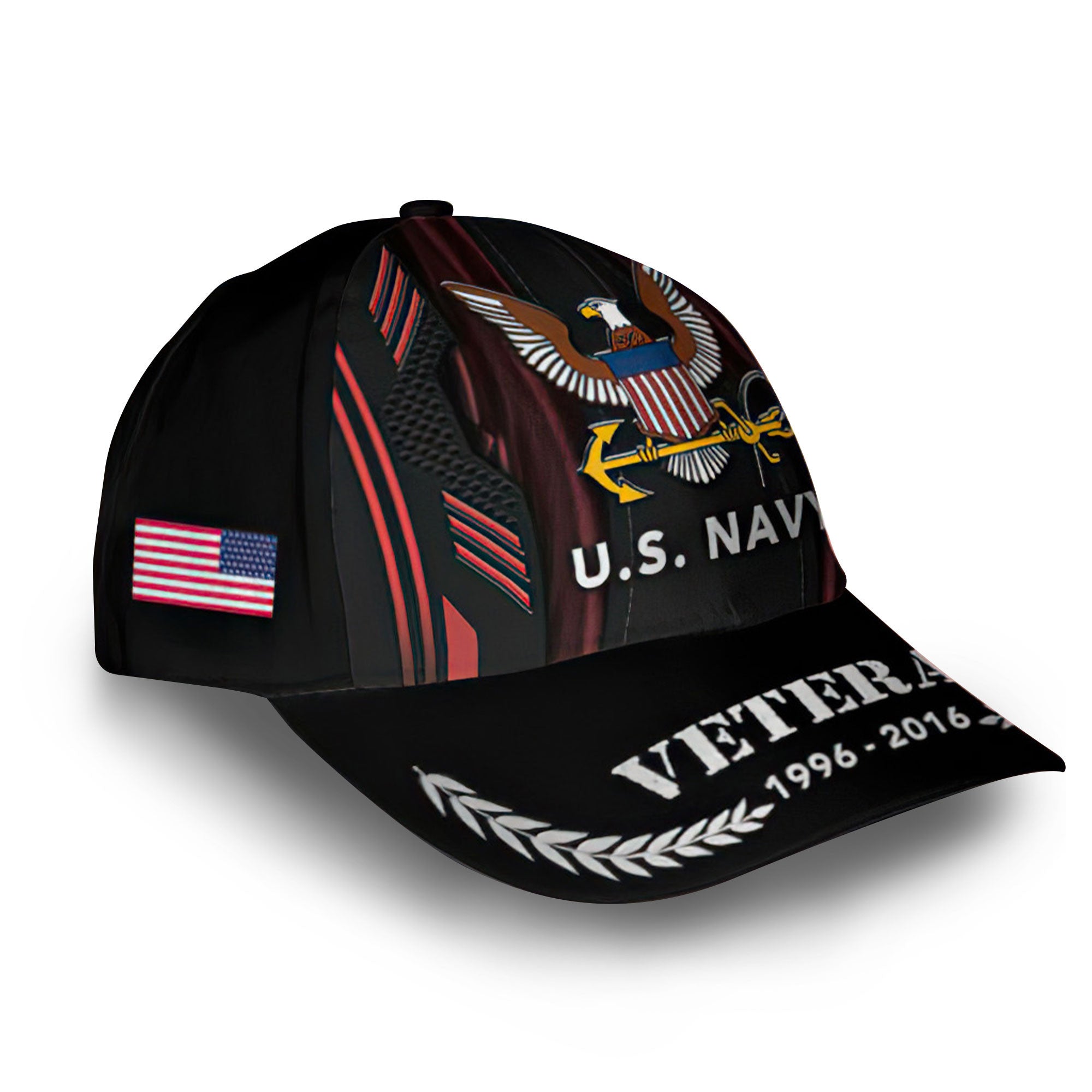 Premium US Navy Cap VPVC011102, Custom Name, Rank, Year, Gifts For Navy Veteran, Best Gifts On Father's Day, Armed Forces Day, Independence Day, Veterans Day.
