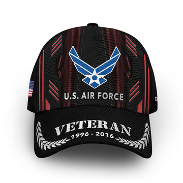 Premium USAF Cap VPVC011104, Custom Name, Rank, Year, Gifts For Air Force Veteran, Best Gifts On Father's Day, Armed Forces Day, Independence Day, Veterans Day.