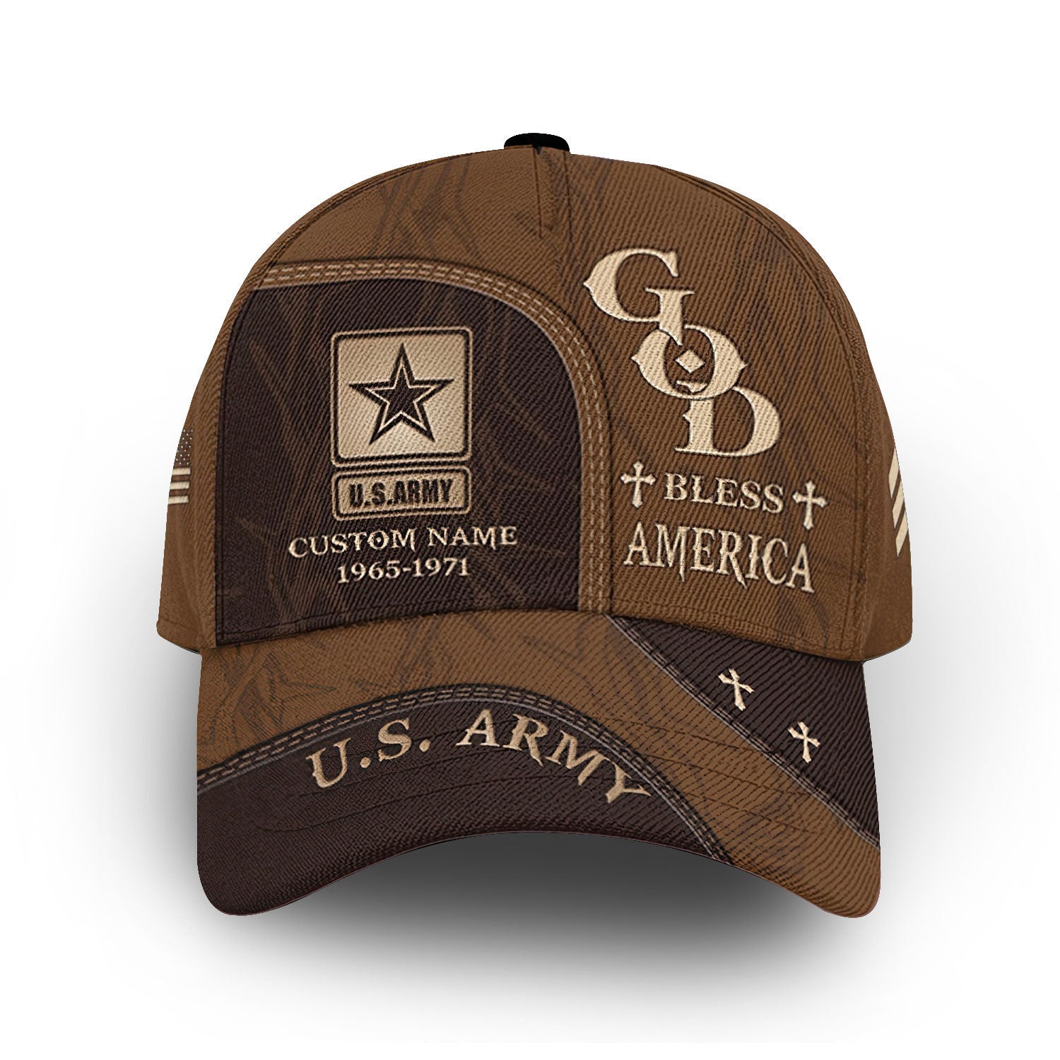 Premium US Army Cap VPVC011201, Custom Name, Rank, Year, Gifts For Army Veteran, Best Gifts On Father's Day, Armed Forces Day, Independence Day, Veterans Day.