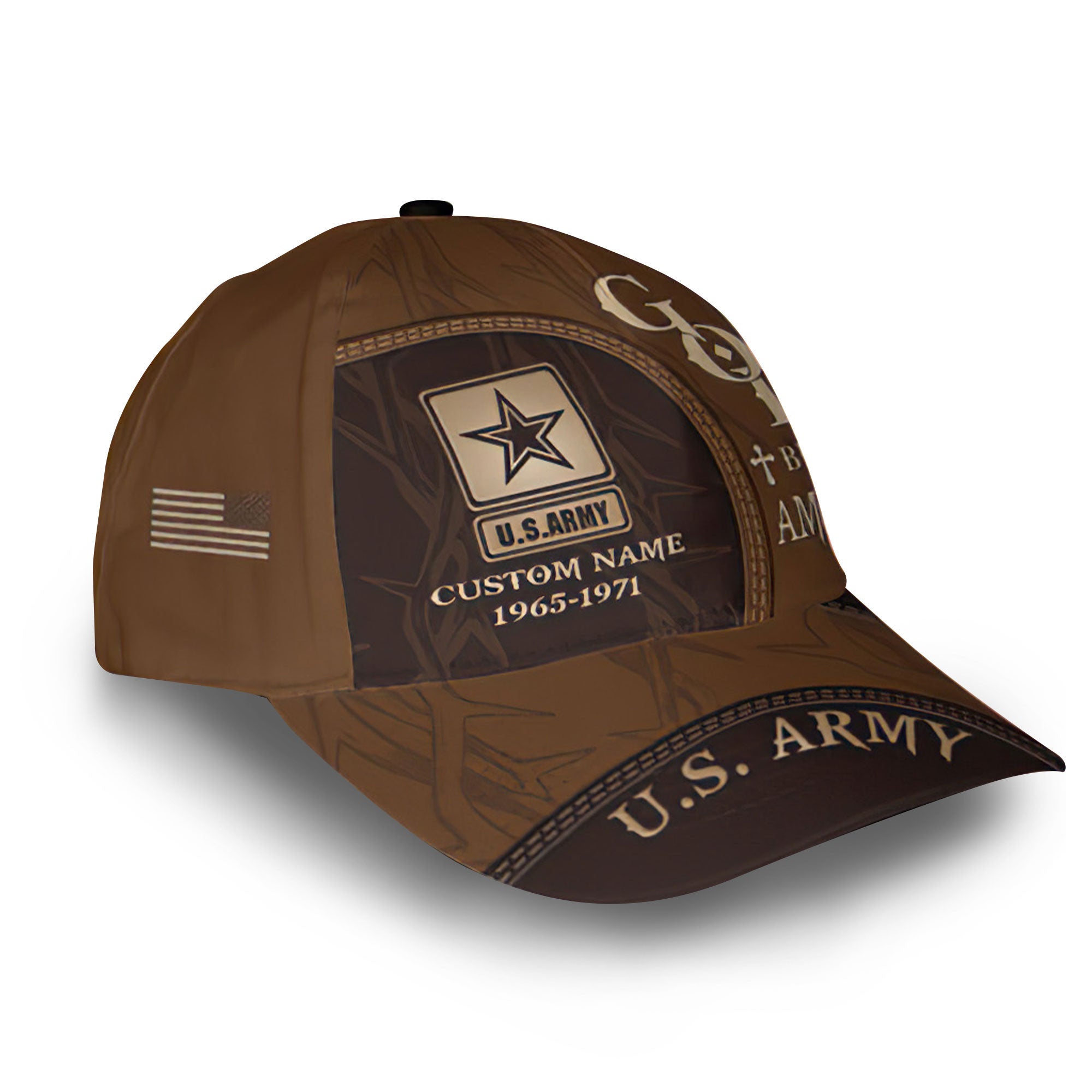 Premium US Army Cap VPVC011201, Custom Name, Rank, Year, Gifts For Army Veteran, Best Gifts On Father's Day, Armed Forces Day, Independence Day, Veterans Day.