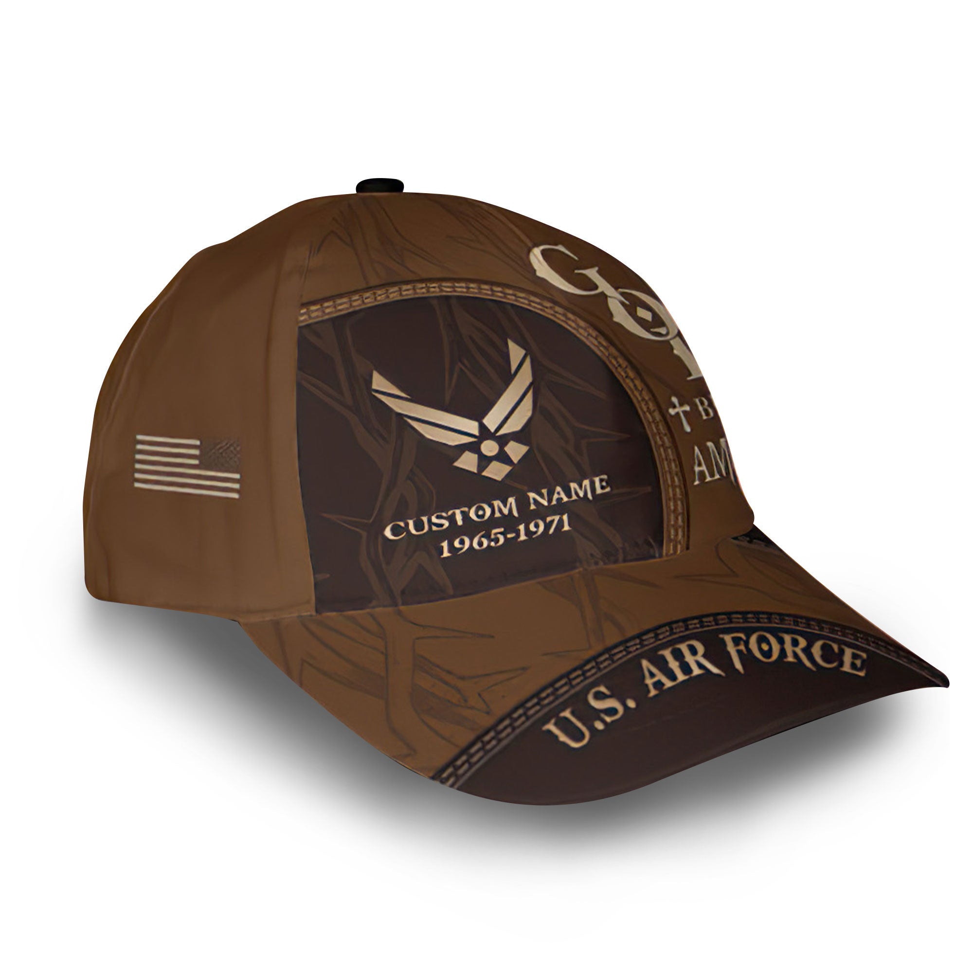 Premium USAF Cap VPVC011204, Custom Name, Rank, Year, Gifts For Air Force Veteran, Best Gifts On Father's Day, Armed Forces Day, Independence Day, Veterans Day.