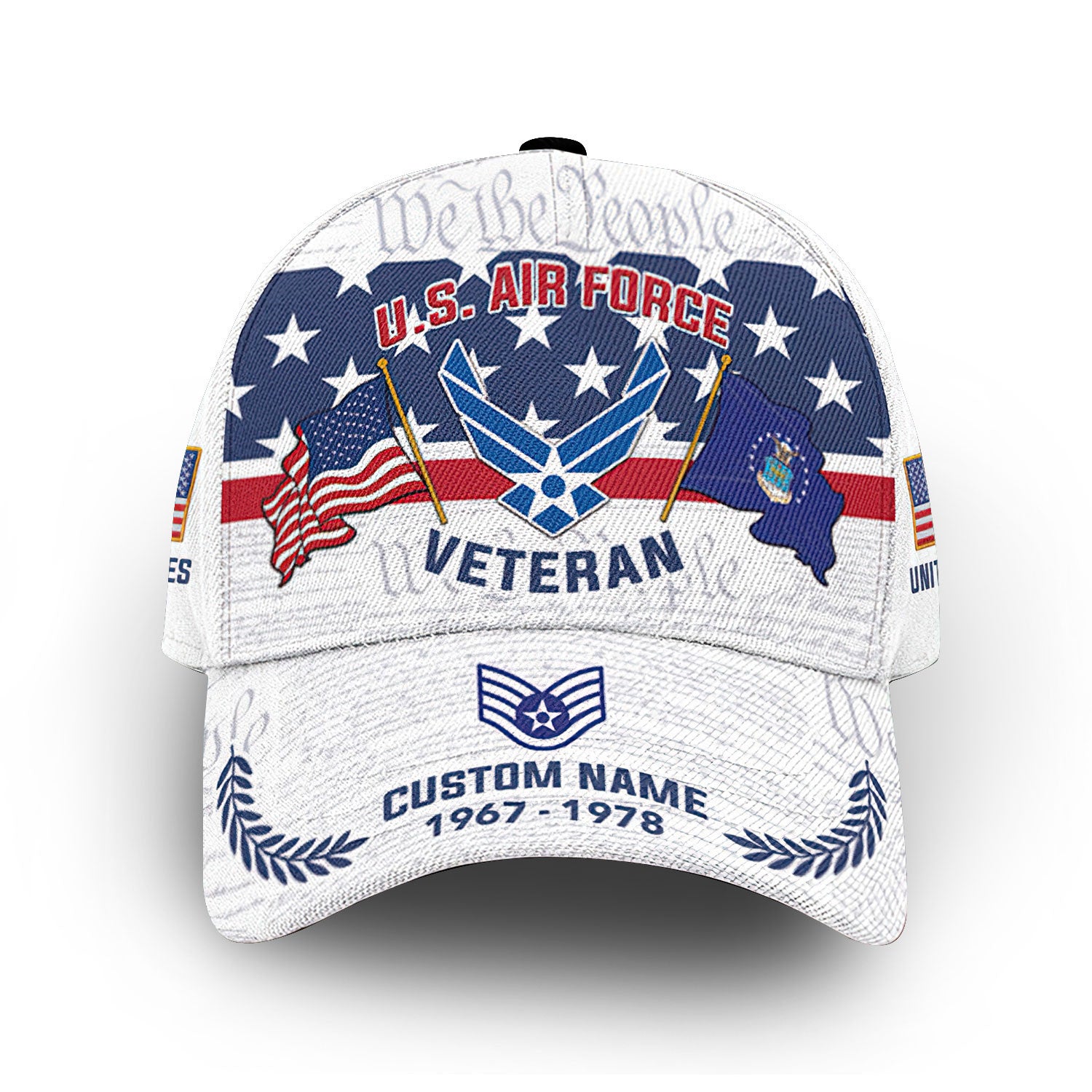 Premium Custom USAF Cap VPVC011304, Gifts For Air Force Veteran, Gifts For Dad, For Husband, Best Gifts On Father's Day, Armed Forces Day, Independence Day, Veterans Day.