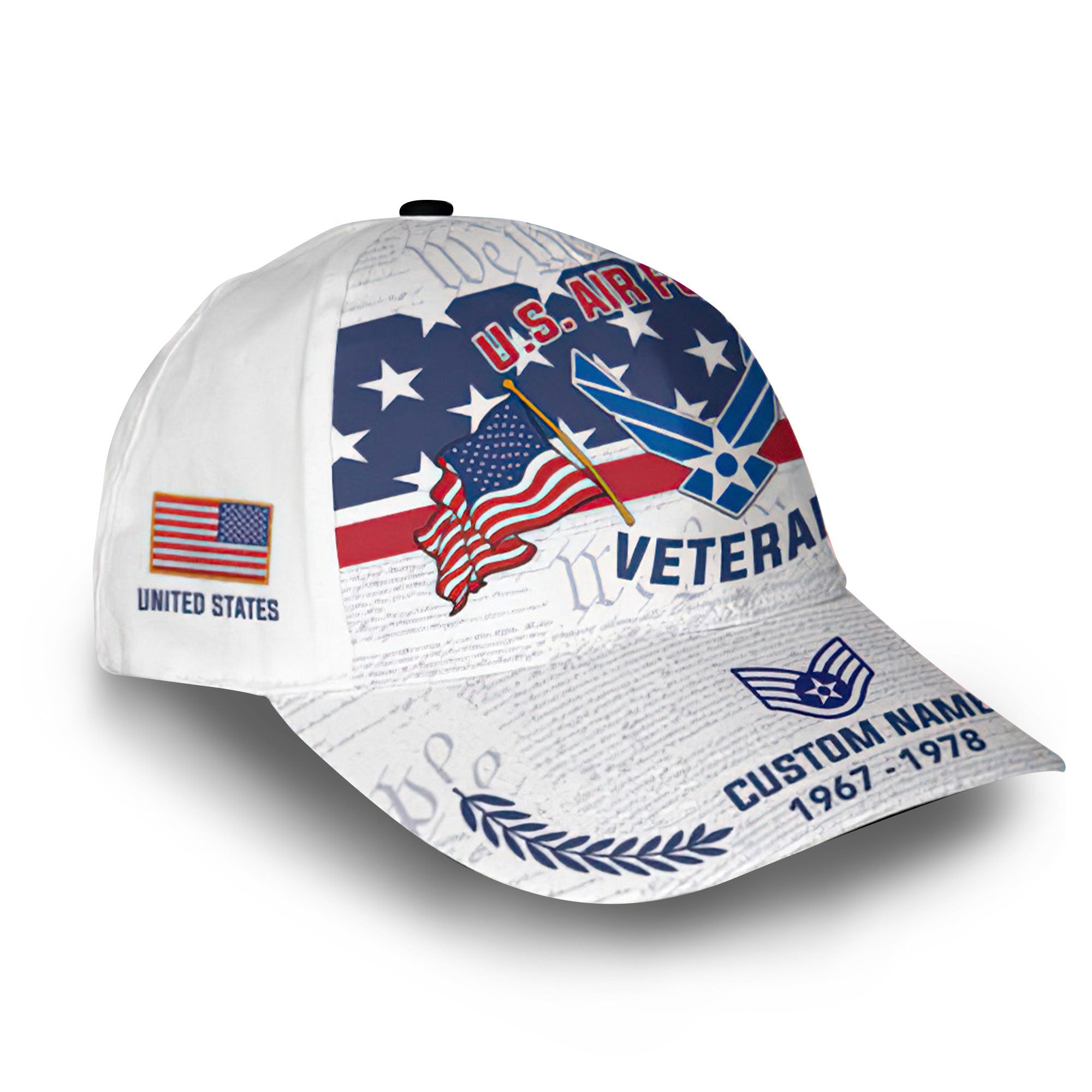 Premium Custom USAF Cap VPVC011304, Gifts For Air Force Veteran, Gifts For Dad, For Husband, Best Gifts On Father's Day, Armed Forces Day, Independence Day, Veterans Day.