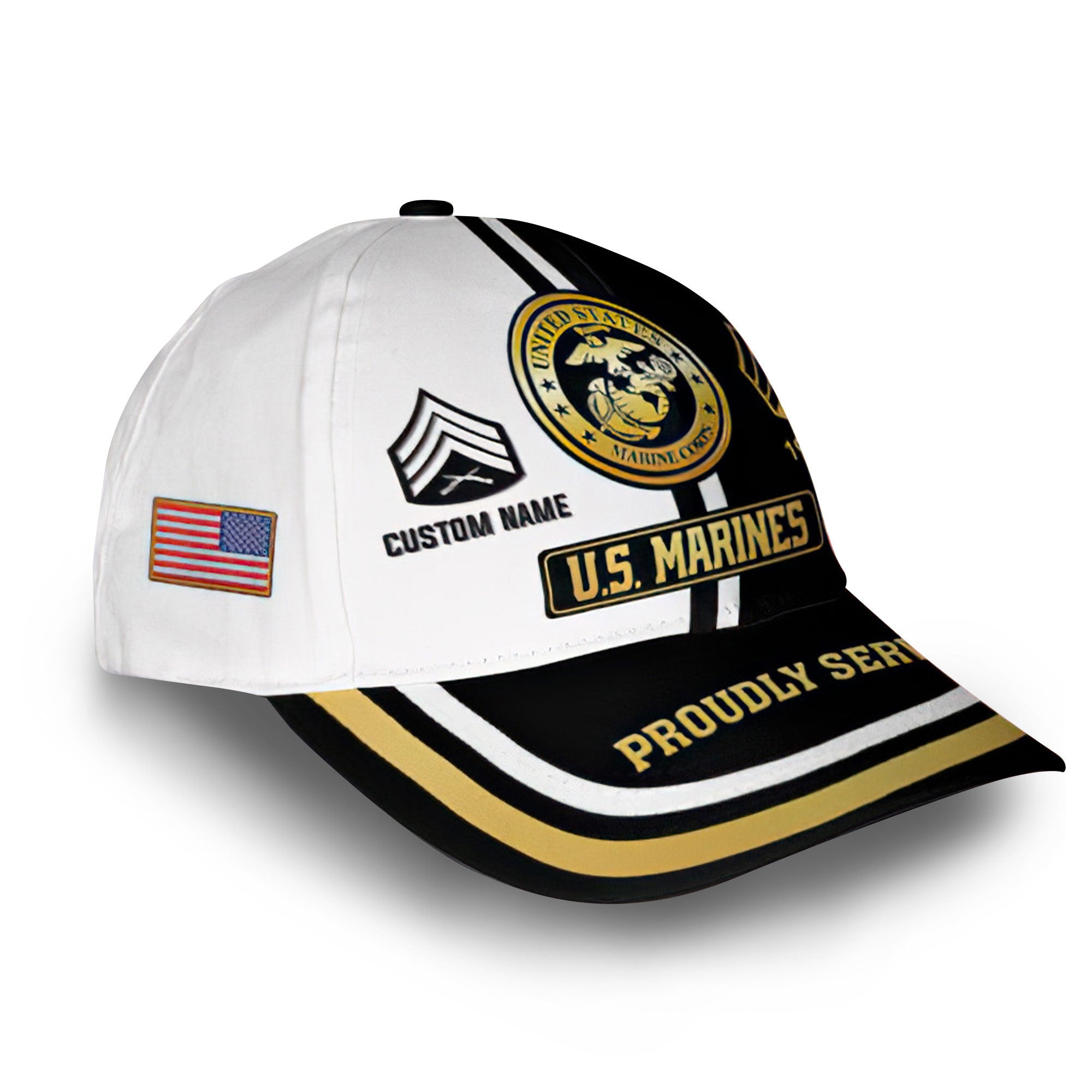 USMC Custom Cap VPVC011603, Gifts For Marine Veteran, Best Gifts On Father's Day, Armed Forces Day, Independence Day, Veterans Day.