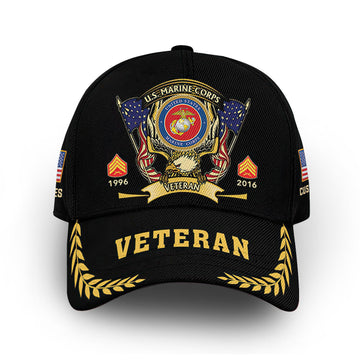 USMC Custom Cap VPVC011703, Gifts For Marine Veteran, Best Gifts On Father's Day, Armed Forces Day, Independence Day, Veterans Day.