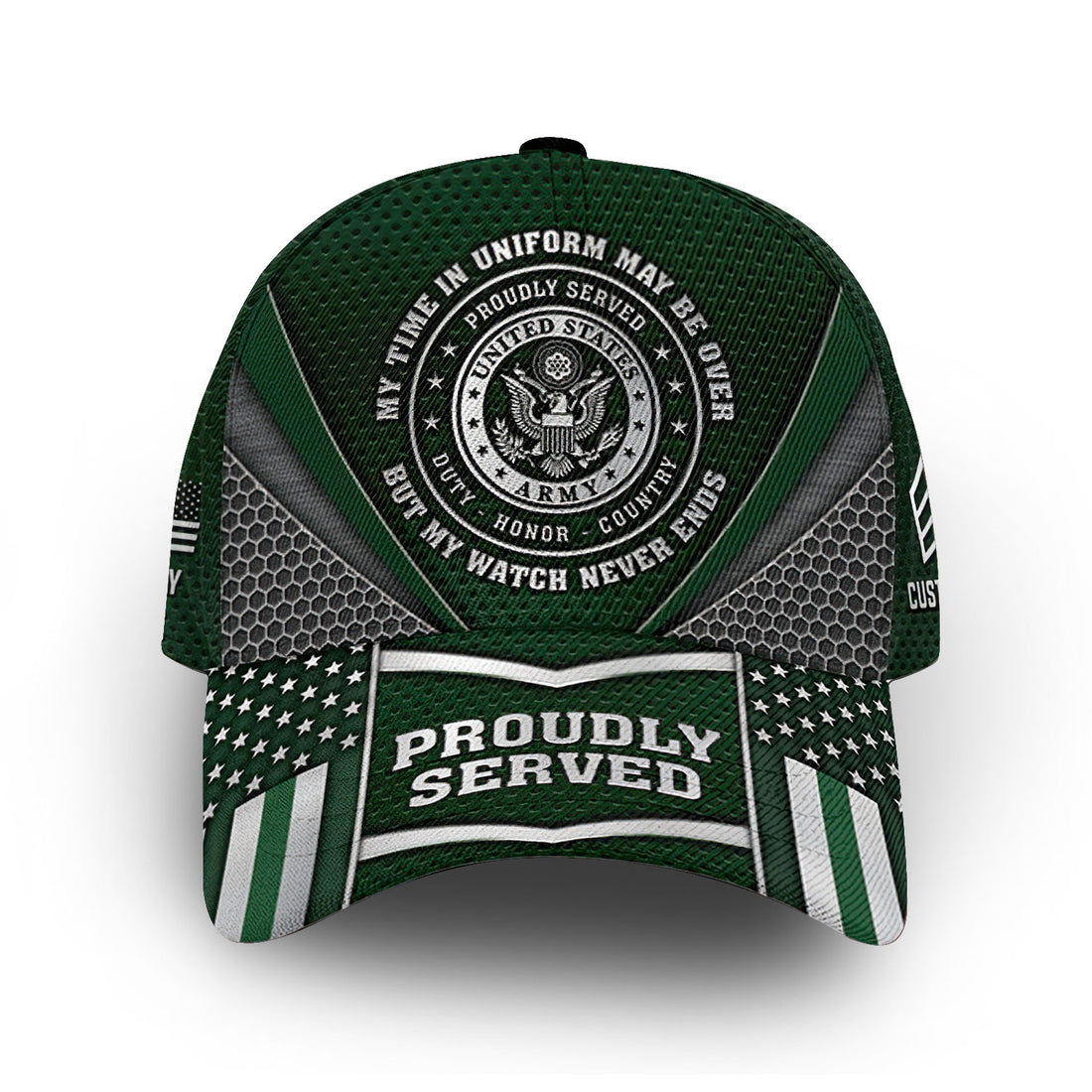 Premium Custom US Army Cap VPVC011801, Gifts For Army Veteran, Best Gifts On Father's Day, Armed Forces Day, Independence Day, Veterans Day.
