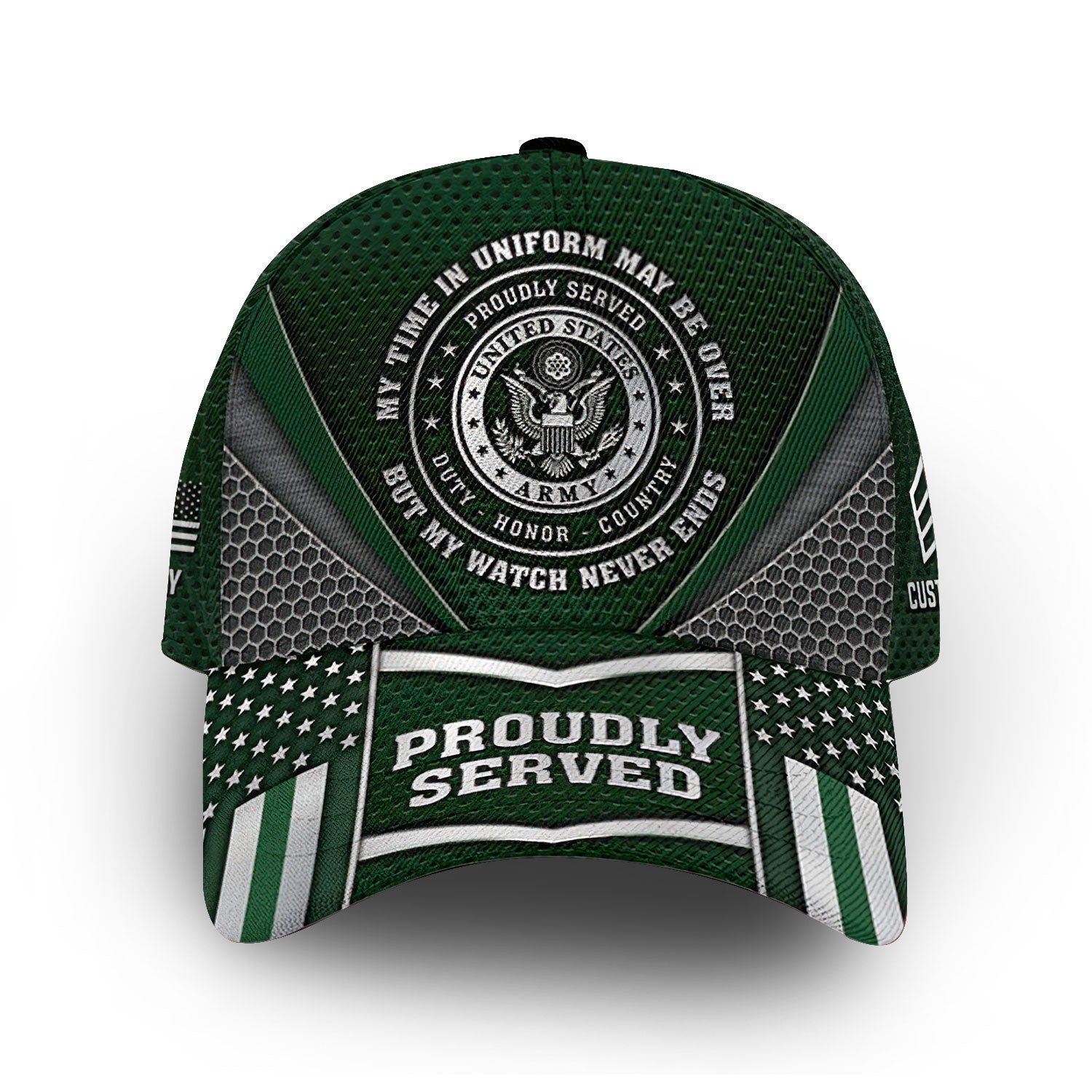 Premium Custom US Army Cap VPVC011801, Gifts For Army Veteran, Best Gifts On Father's Day, Armed Forces Day, Independence Day, Veterans Day.