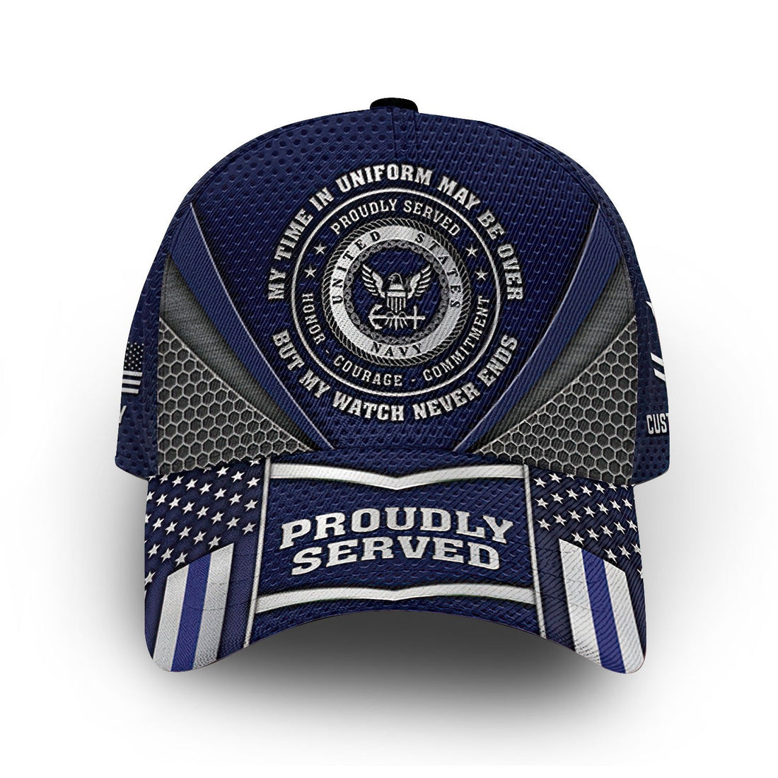 Premium Custom US Navy Cap VPVC011802, Gifts For Navy Veteran, Best Gifts On Father's Day, Armed Forces Day, Independence Day, Veterans Day.