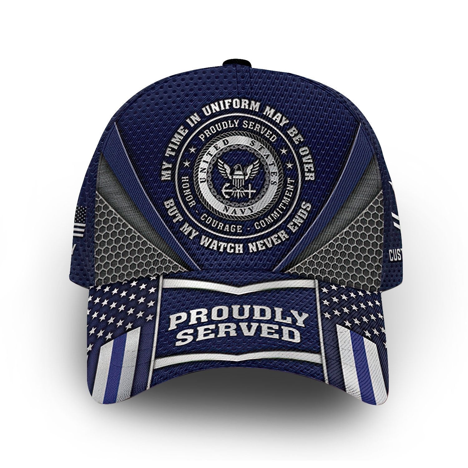 Premium Custom US Navy Cap VPVC011802, Gifts For Navy Veteran, Best Gifts On Father's Day, Armed Forces Day, Independence Day, Veterans Day.