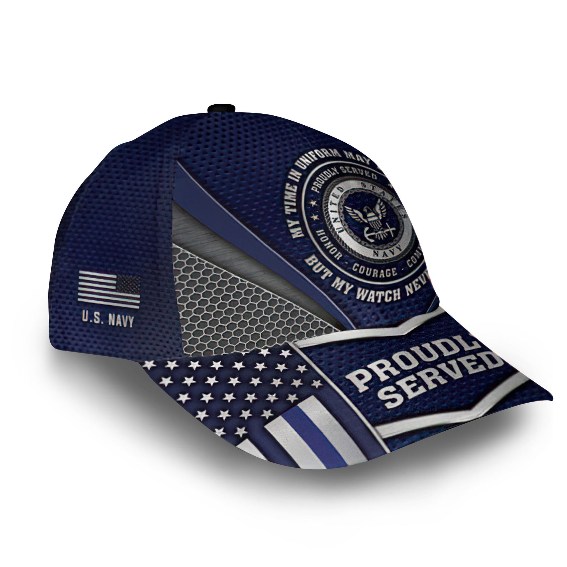 Premium Custom US Navy Cap VPVC011802, Gifts For Navy Veteran, Best Gifts On Father's Day, Armed Forces Day, Independence Day, Veterans Day.