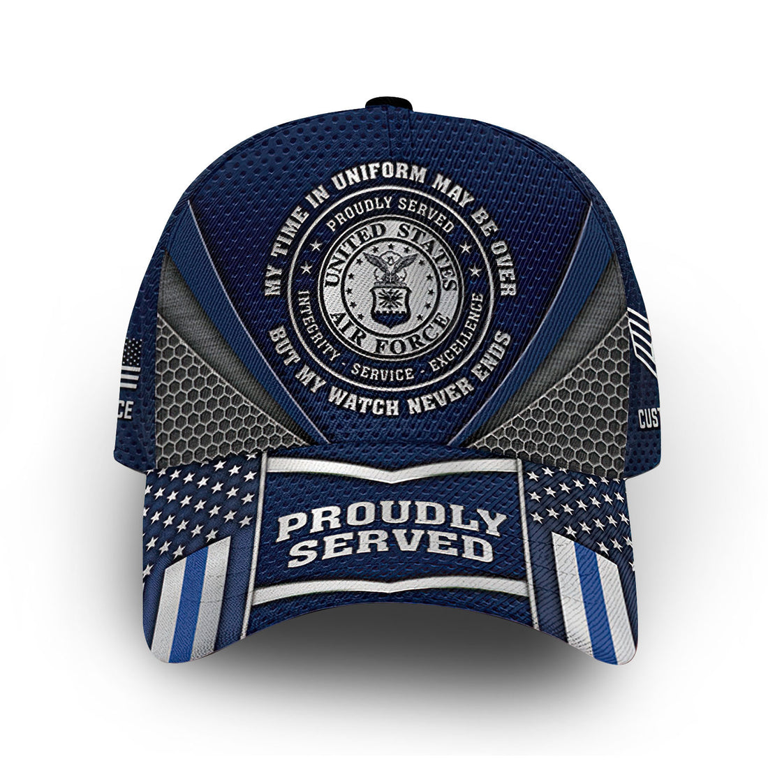 Premium Custom USAF Cap VPVC011804, Gifts For Air Force Veteran, Best Gifts On Father's Day, Armed Forces Day, Independence Day, Veterans Day.