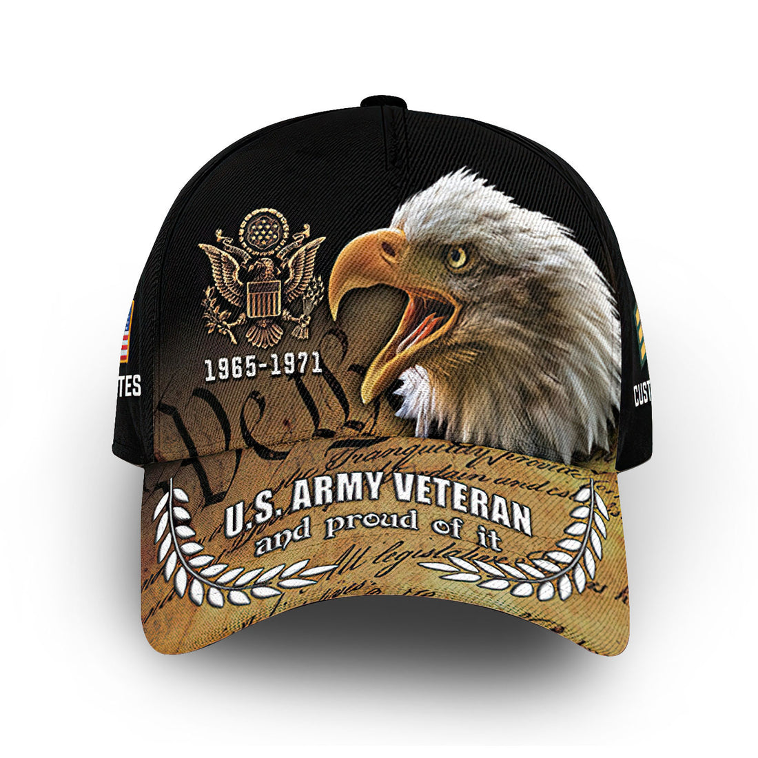 Premium Custom US Army Cap VPVC011901, Gifts For Army Veteran, Best Gifts On Father's Day, Armed Forces Day, Independence Day, Veterans Day.