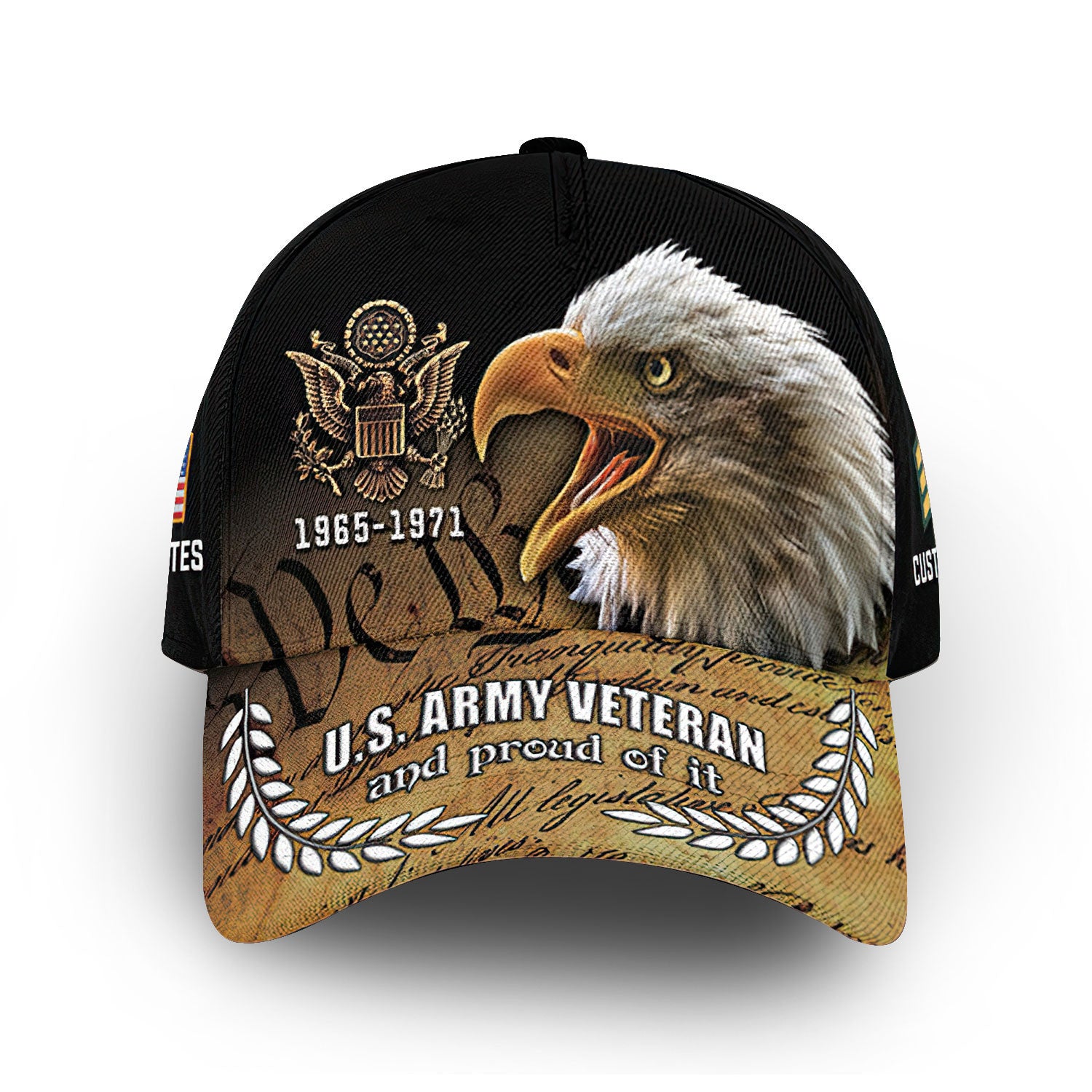 Premium Custom US Army Cap VPVC011901, Gifts For Army Veteran, Best Gifts On Father's Day, Armed Forces Day, Independence Day, Veterans Day.
