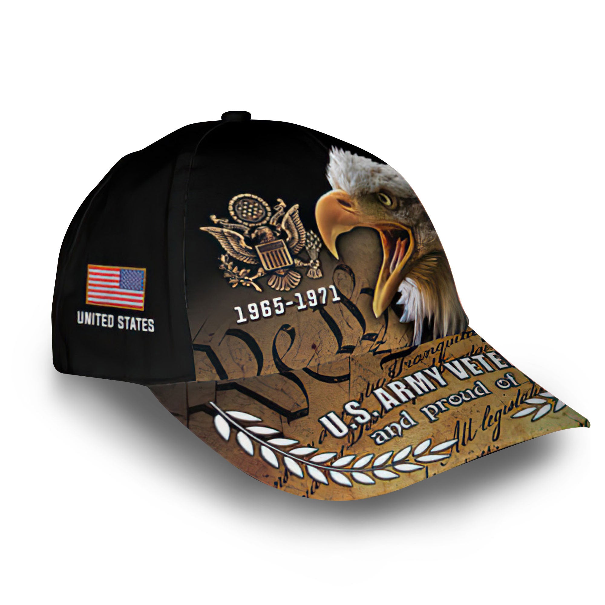 Premium Custom US Army Cap VPVC011901, Gifts For Army Veteran, Best Gifts On Father's Day, Armed Forces Day, Independence Day, Veterans Day.