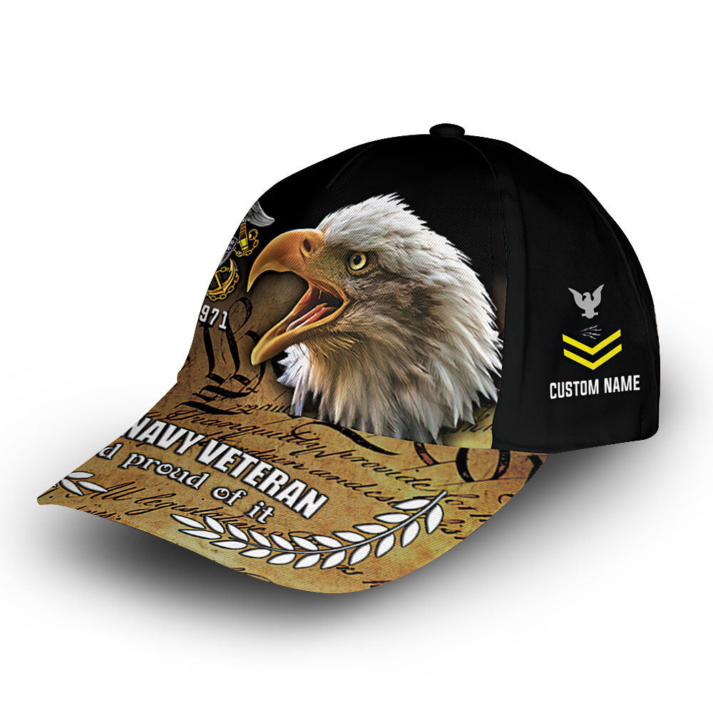 Premium Custom US Navy Cap VPVC011902, Gifts For Navy Veteran, Best Gifts On Father's Day, Armed Forces Day, Independence Day, Veterans Day.