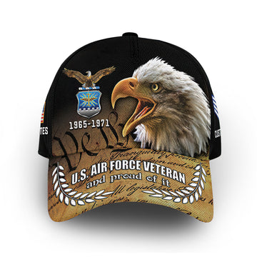 Premium Custom USAF Cap VPVC011904, Gifts For Air Force Veteran, Best Gifts On Father's Day, Armed Forces Day, Independence Day, Veterans Day.