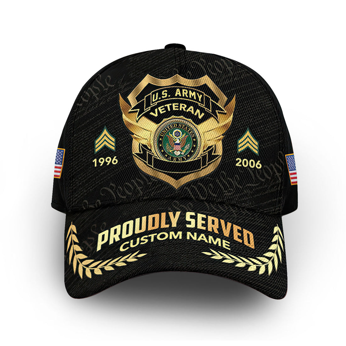 US Army Custom Cap VPVC012001, Gifts For Army Veteran, Best Gifts On Father's Day, Armed Forces Day, Independence Day, Veterans Day.