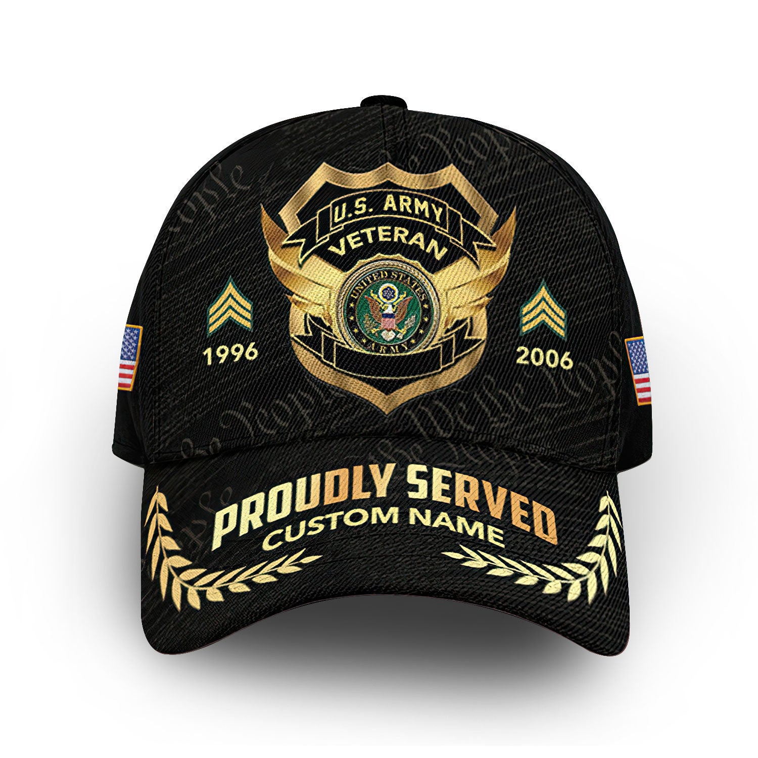 US Army Custom Cap VPVC012001, Gifts For Army Veteran, Best Gifts On Father's Day, Armed Forces Day, Independence Day, Veterans Day.