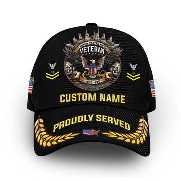 Premium US Navy Cap VPVC012202, Custom Name, Rank, Year, Gifts For Navy Veteran, Best Gifts On Father's Day, Armed Forces Day, Independence Day, Veterans Day.