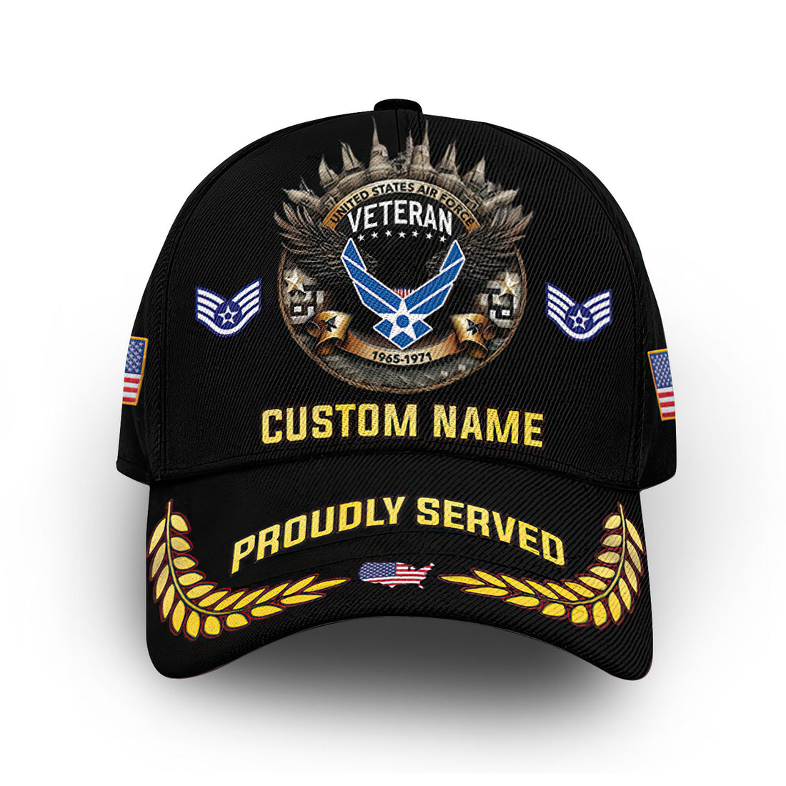 Premium USAF Cap VPVC012204, Custom Name, Rank, Year, Gifts For Air Force Veteran, Best Gifts On Father's Day, Armed Forces Day, Independence Day, Veterans Day.