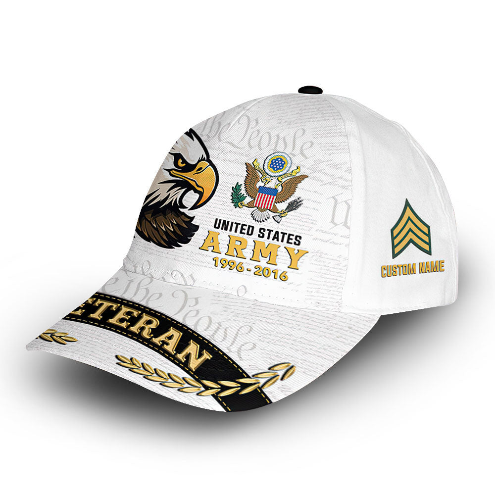 Premium Custom US Army Cap VPVC012301, Gifts For Army Veteran, Gifts For Dad, For Husband, Best Gifts On Father's Day, Armed Forces Day, Independence Day, Veterans Day.
