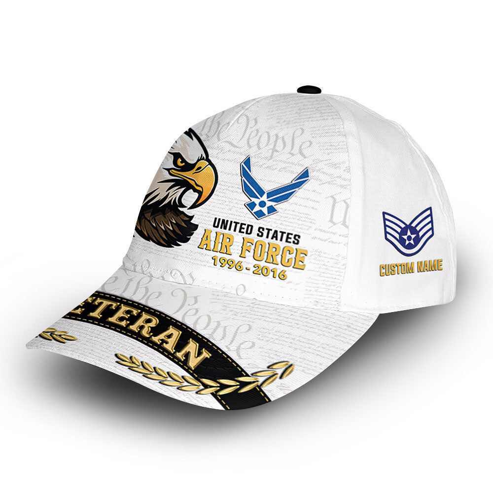 Premium Custom USAF Cap VPVC012304, Gifts For Air Force Veteran, Gifts For Dad, For Husband, Best Gifts On Father's Day, Armed Forces Day, Independence Day, Veterans Day.