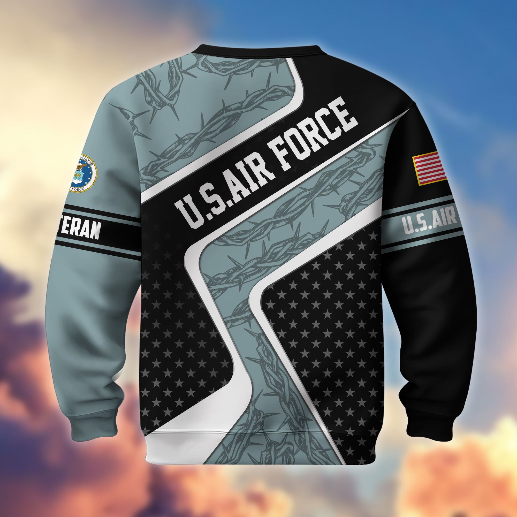 Premium US Veterans Sweatshirt BPHN190212, Gifts For US Veterans, Best Gifts On Father's Day, Armed Forces Day, Independence Day, Veterans Day.