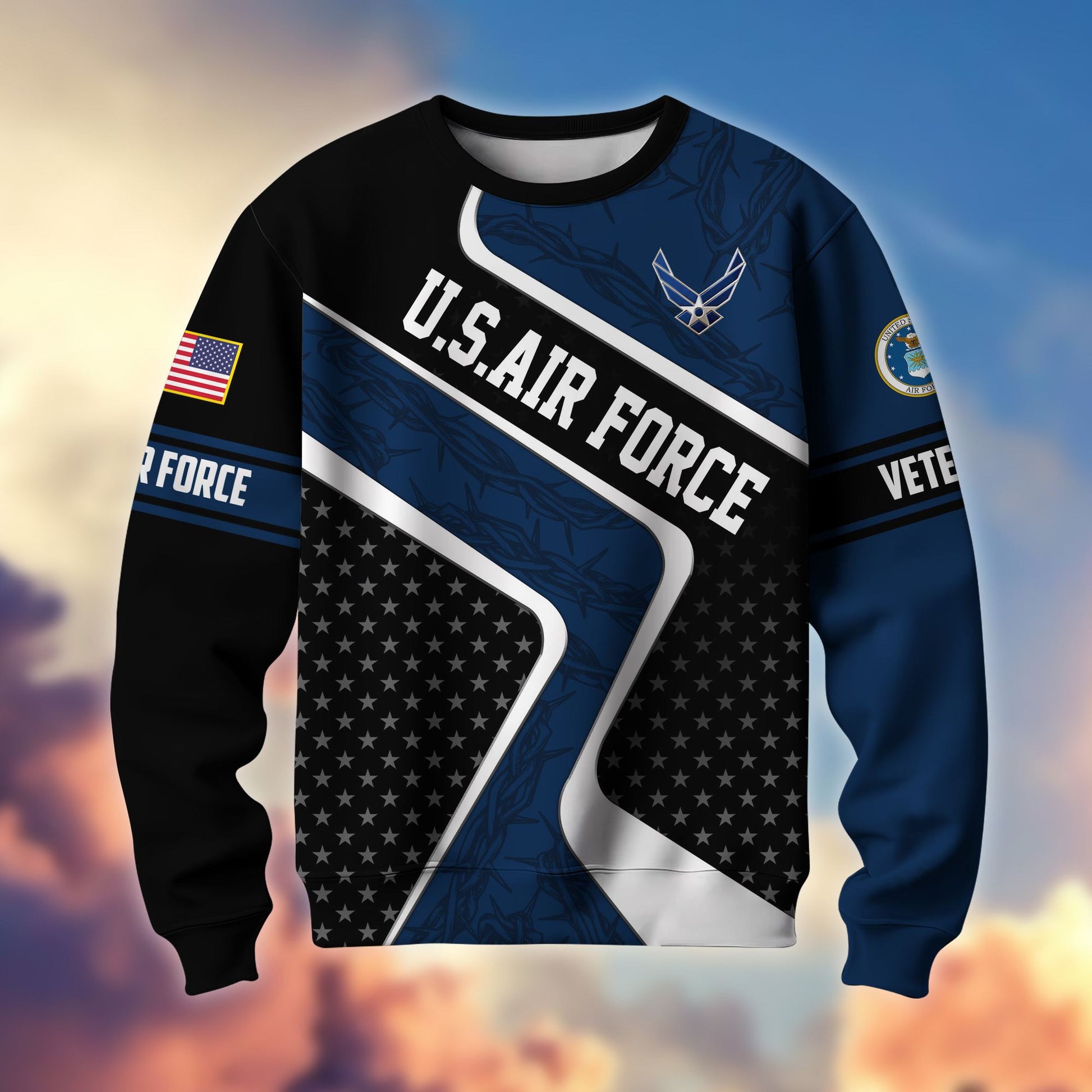 Premium US Veterans Sweatshirt BPHN190212, Gifts For US Veterans, Best Gifts On Father's Day, Armed Forces Day, Independence Day, Veterans Day.