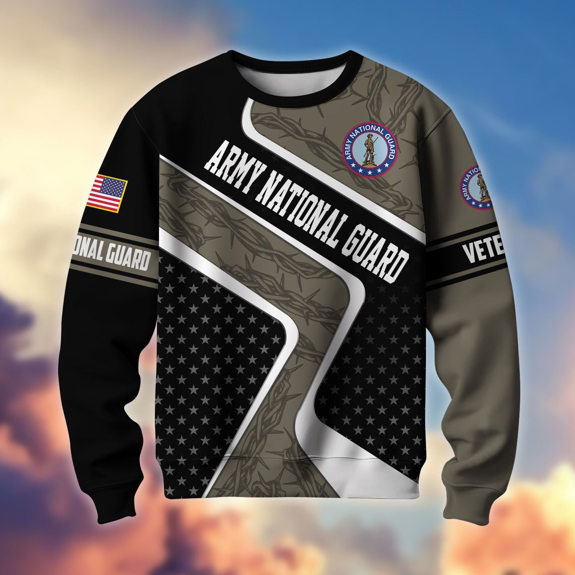 Premium US Veterans Sweatshirt BPHN190212, Gifts For US Veterans, Best Gifts On Father's Day, Armed Forces Day, Independence Day, Veterans Day.