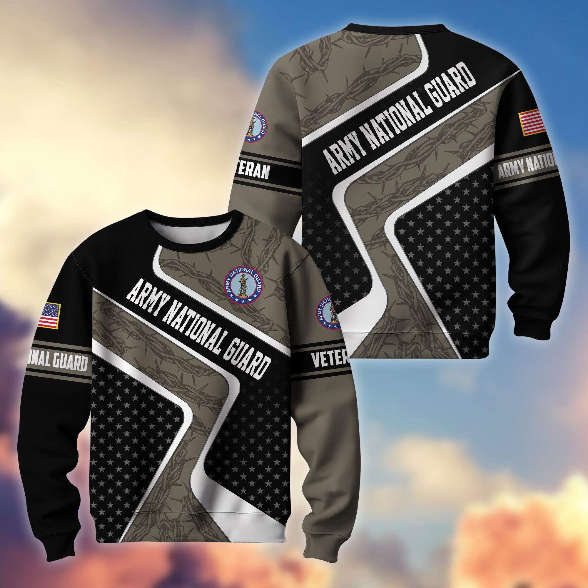 Premium US Veterans Sweatshirt BPHN190212, Gifts For US Veterans, Best Gifts On Father's Day, Armed Forces Day, Independence Day, Veterans Day.