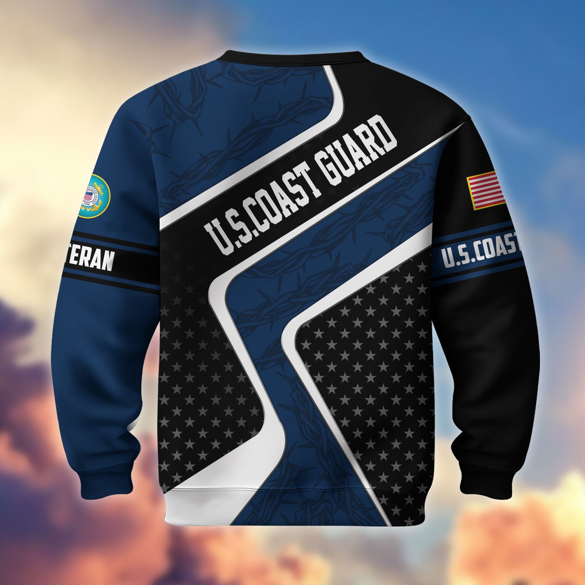 Premium US Veterans Sweatshirt BPHN190212, Gifts For US Veterans, Best Gifts On Father's Day, Armed Forces Day, Independence Day, Veterans Day.