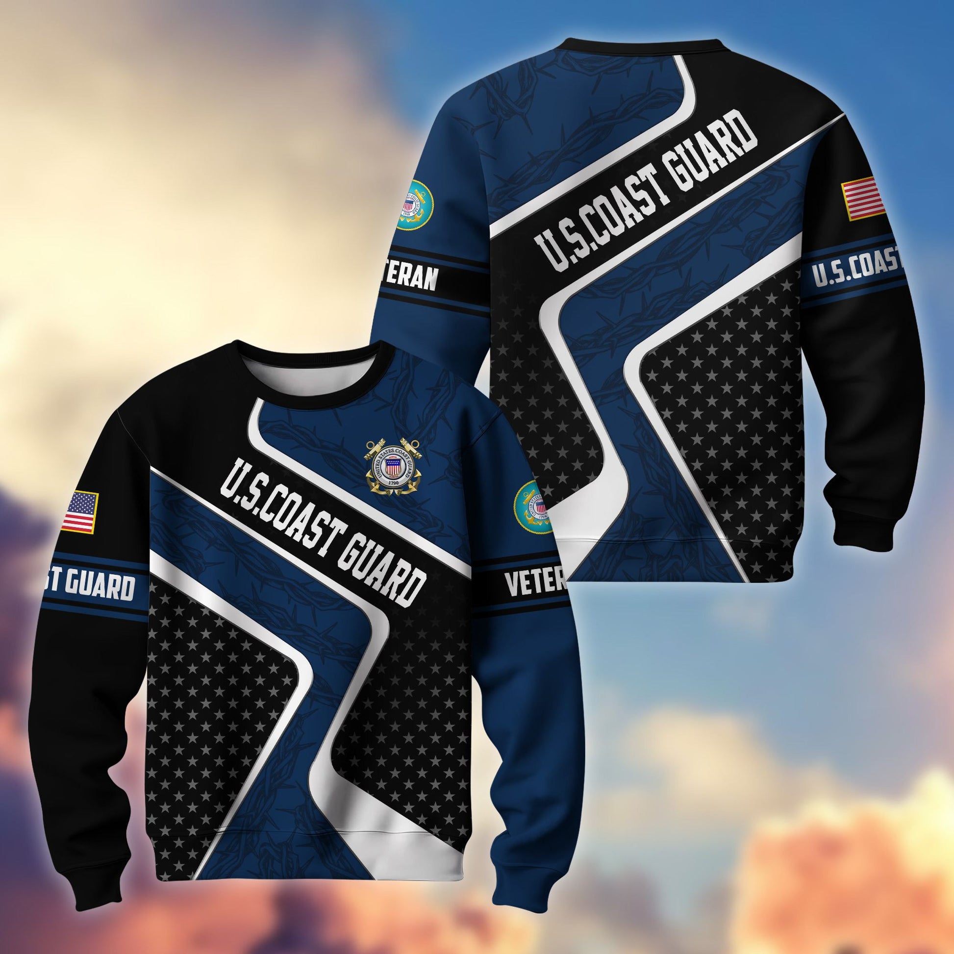 Premium US Veterans Sweatshirt BPHN190212, Gifts For US Veterans, Best Gifts On Father's Day, Armed Forces Day, Independence Day, Veterans Day.