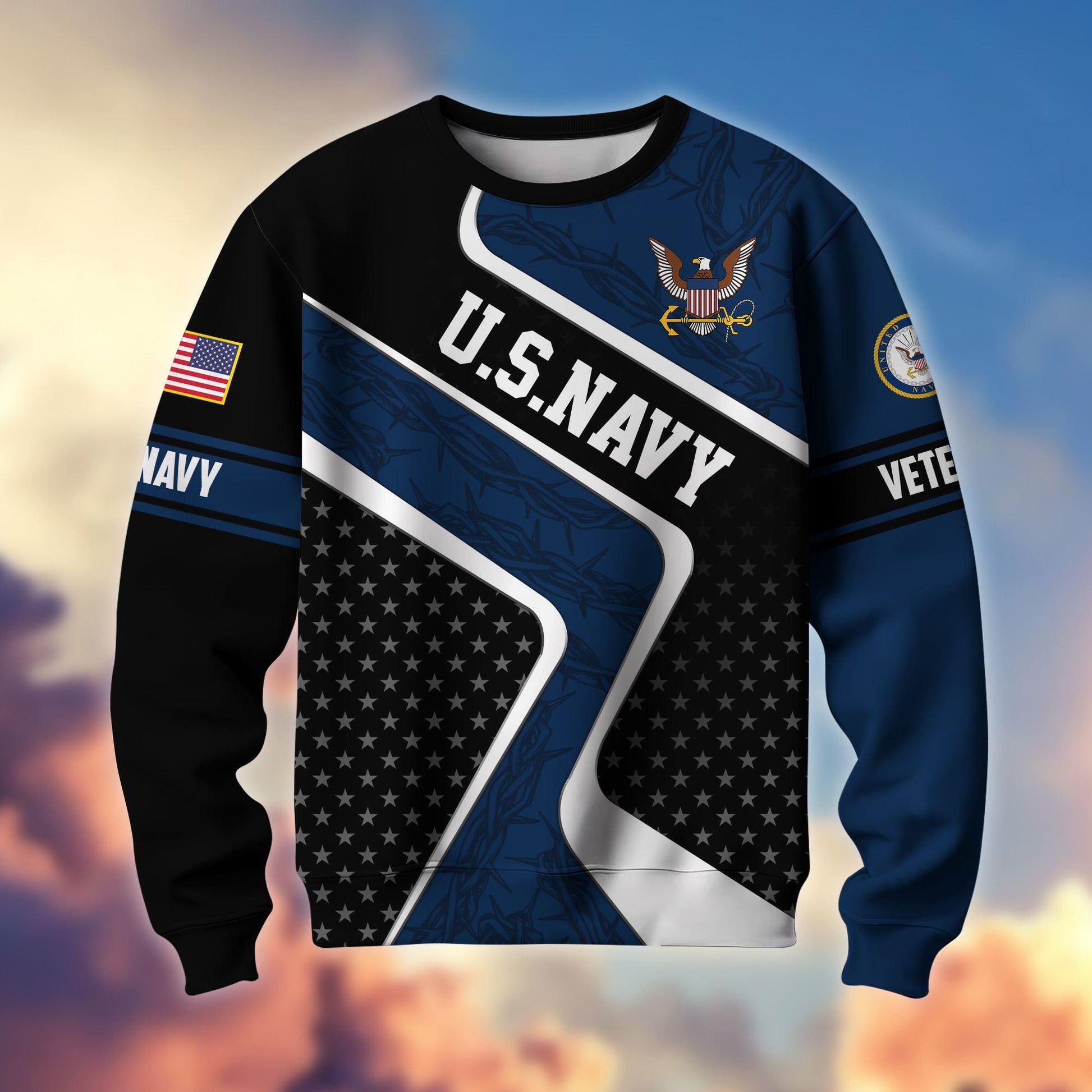 Premium US Veterans Sweatshirt BPHN190212, Gifts For US Veterans, Best Gifts On Father's Day, Armed Forces Day, Independence Day, Veterans Day.