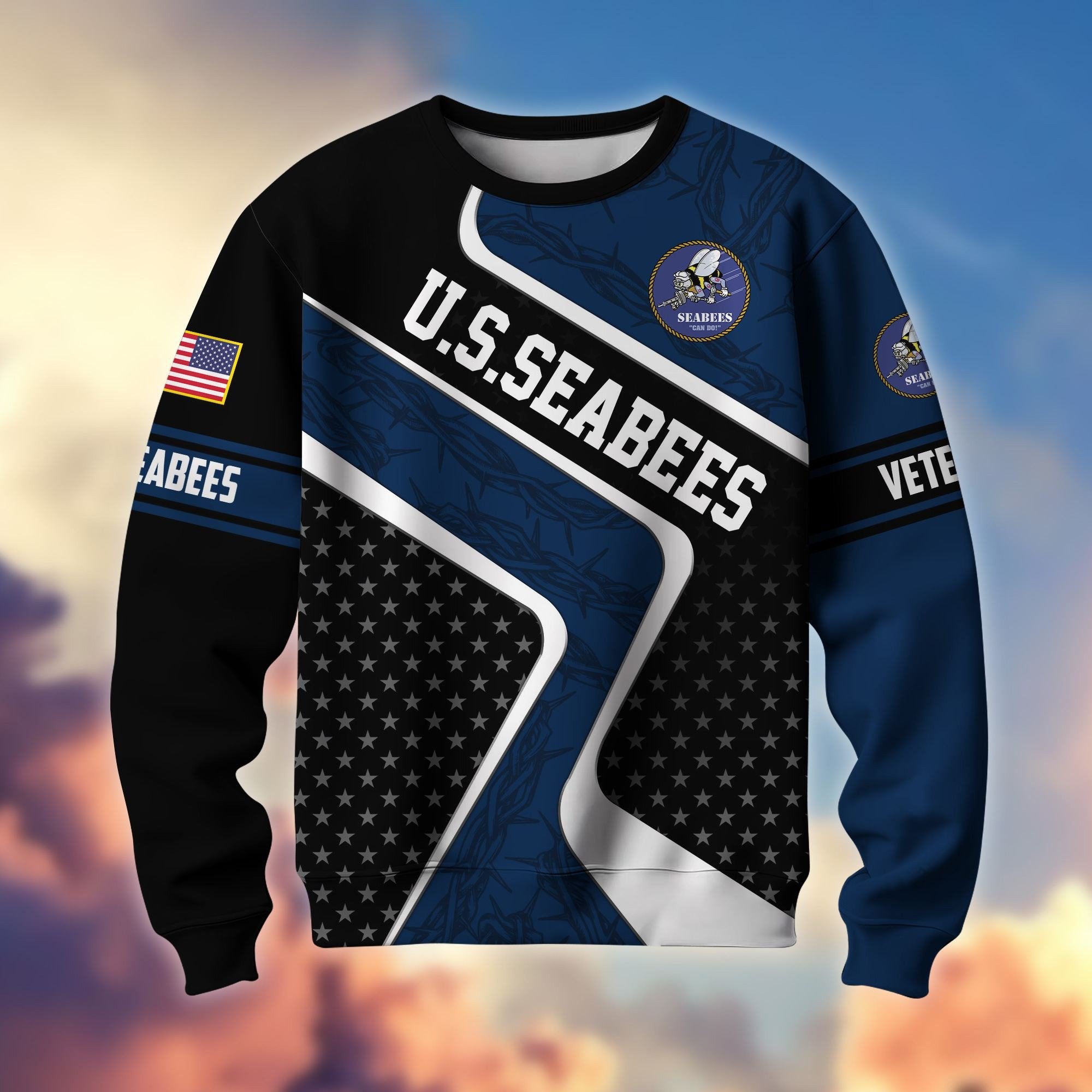 Premium US Veterans Sweatshirt BPHN190212, Gifts For US Veterans, Best Gifts On Father's Day, Armed Forces Day, Independence Day, Veterans Day.