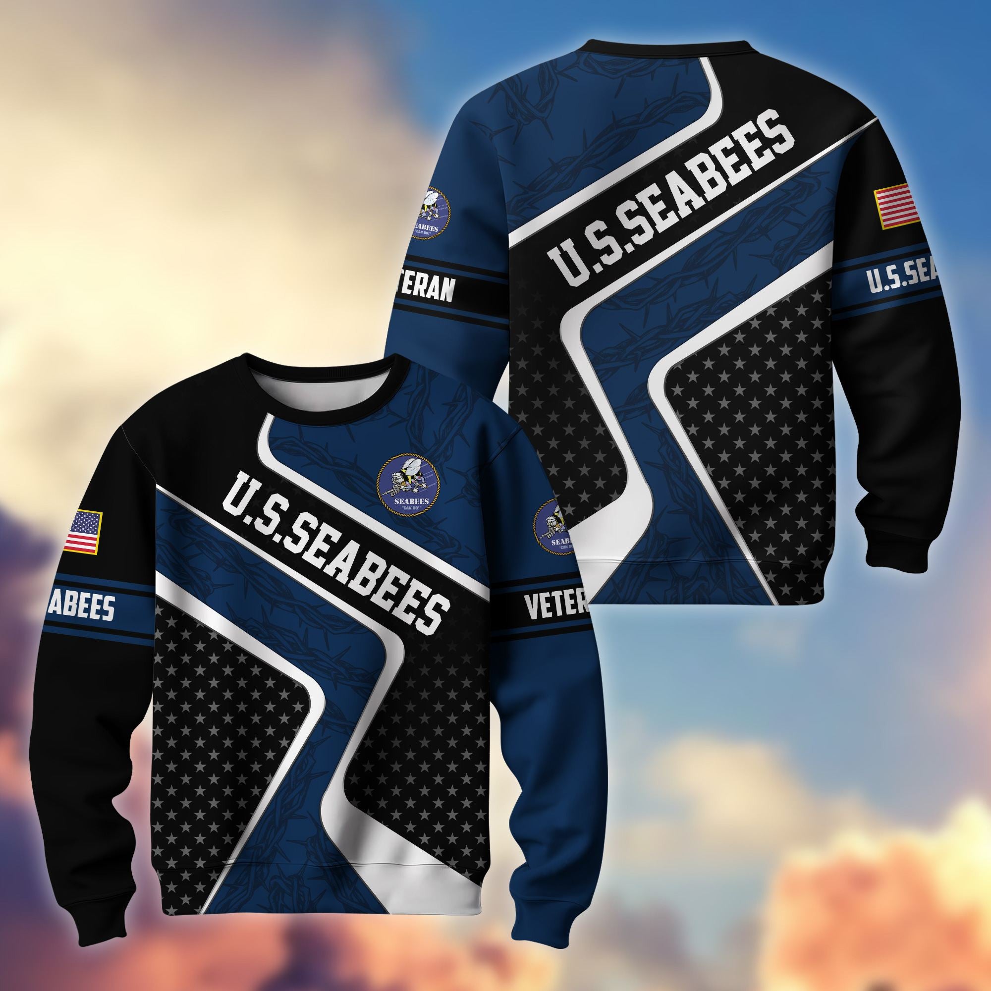 Premium US Veterans Sweatshirt BPHN190212, Gifts For US Veterans, Best Gifts On Father's Day, Armed Forces Day, Independence Day, Veterans Day.