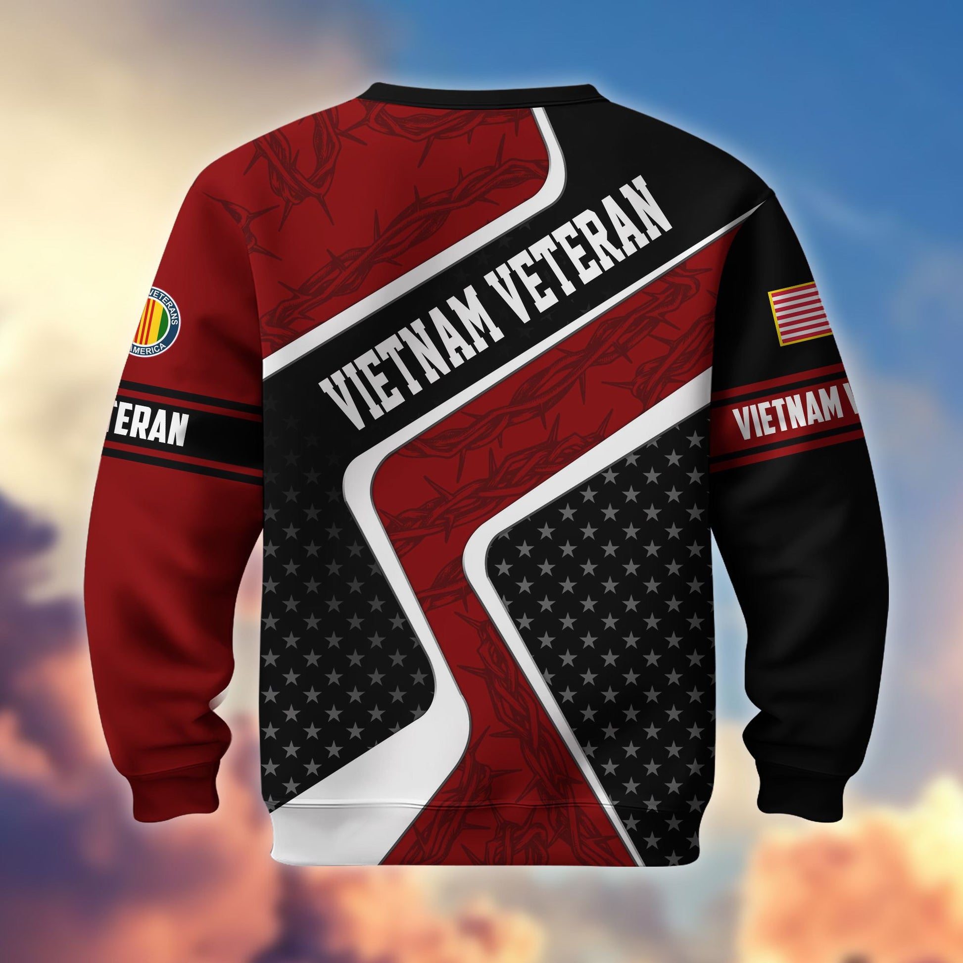 Premium US Veterans Sweatshirt BPHN190212, Gifts For US Veterans, Best Gifts On Father's Day, Armed Forces Day, Independence Day, Veterans Day.